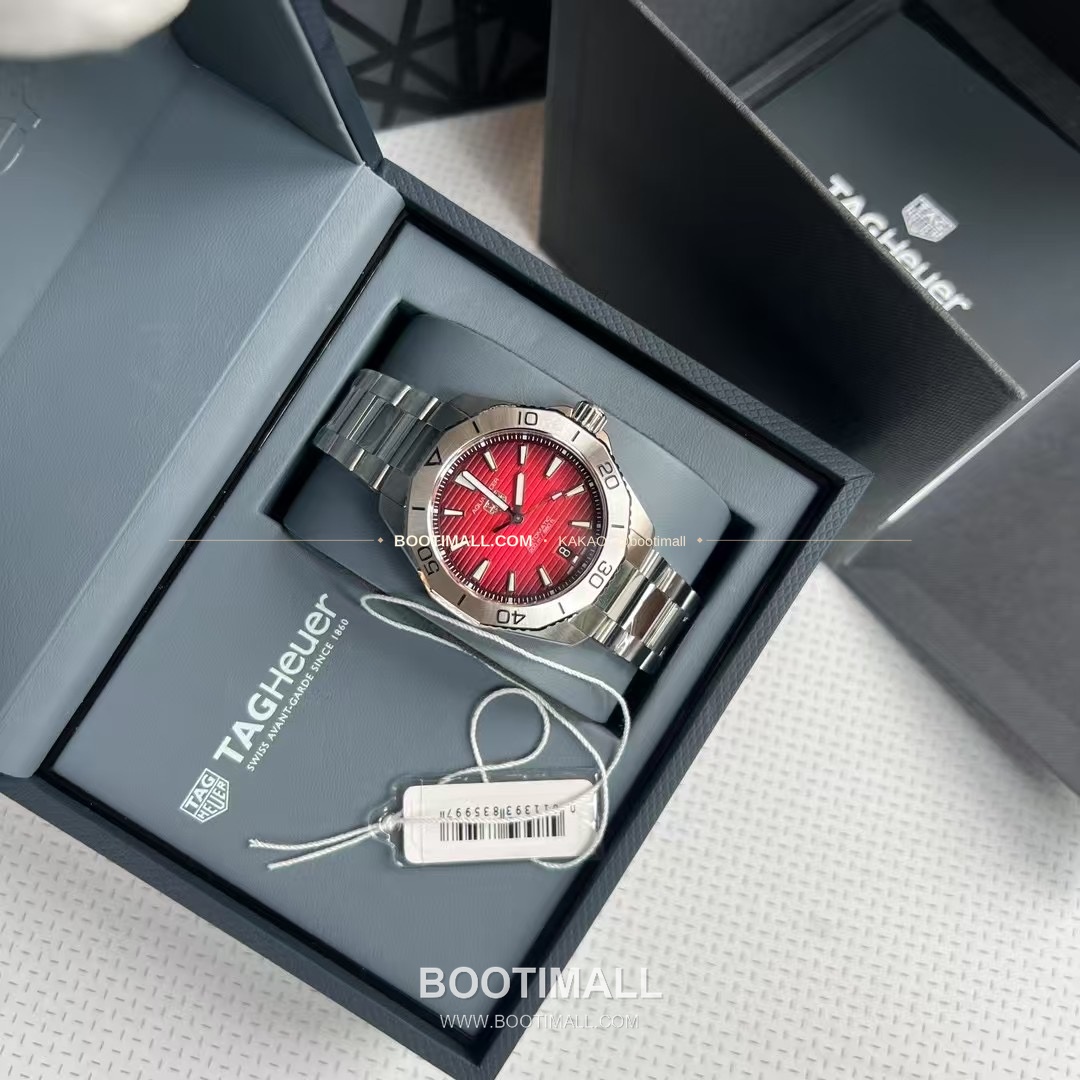 태그호이어 아쿠아레이서 선레이 다이얼 스틸 오토매틱 시계 TAG Heuer Aquaracer Sunray Dial Steel Automatic Watch 40mm 4