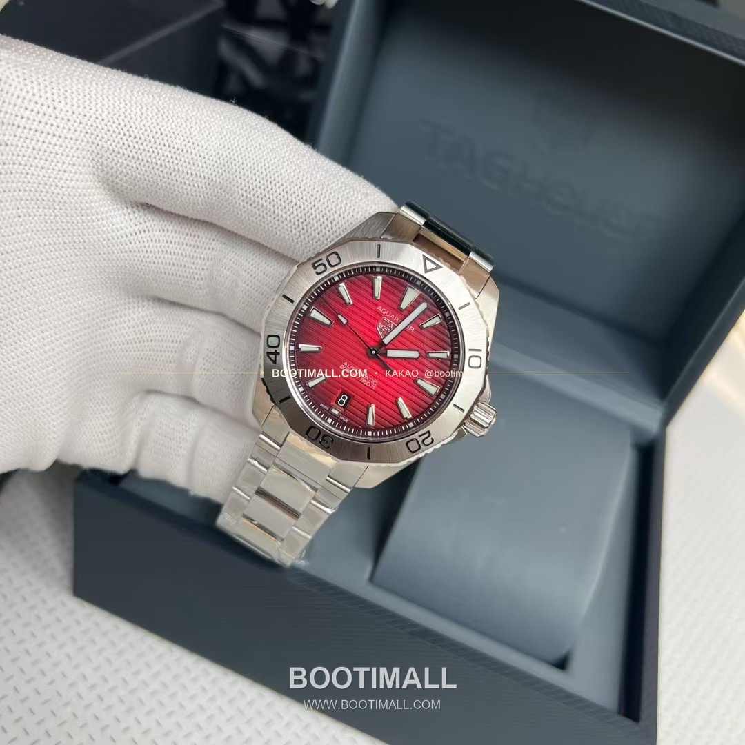 태그호이어 아쿠아레이서 선레이 다이얼 스틸 오토매틱 시계 TAG Heuer Aquaracer Sunray Dial Steel Automatic Watch 40mm 5