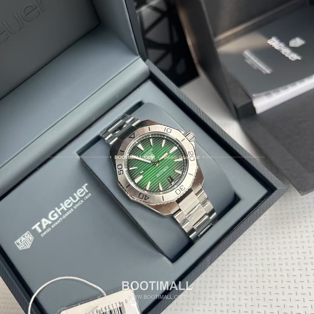 태그호이어 아쿠아레이서 선레이 다이얼 스틸 오토매틱 시계 TAG Heuer Aquaracer Sunray Dial Steel Automatic Watch 40mm 4