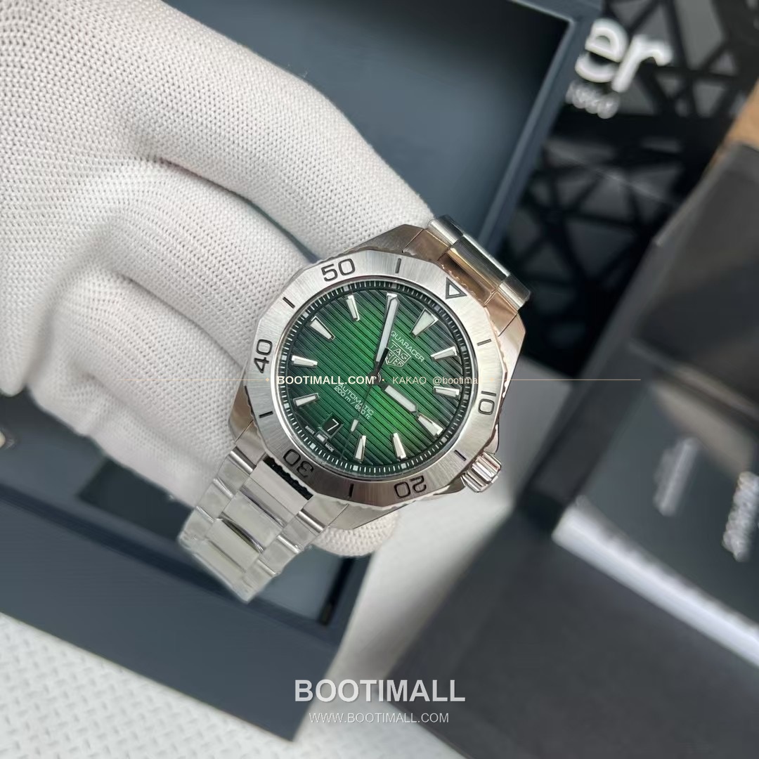 태그호이어 아쿠아레이서 선레이 다이얼 스틸 오토매틱 시계 TAG Heuer Aquaracer Sunray Dial Steel Automatic Watch 40mm 5