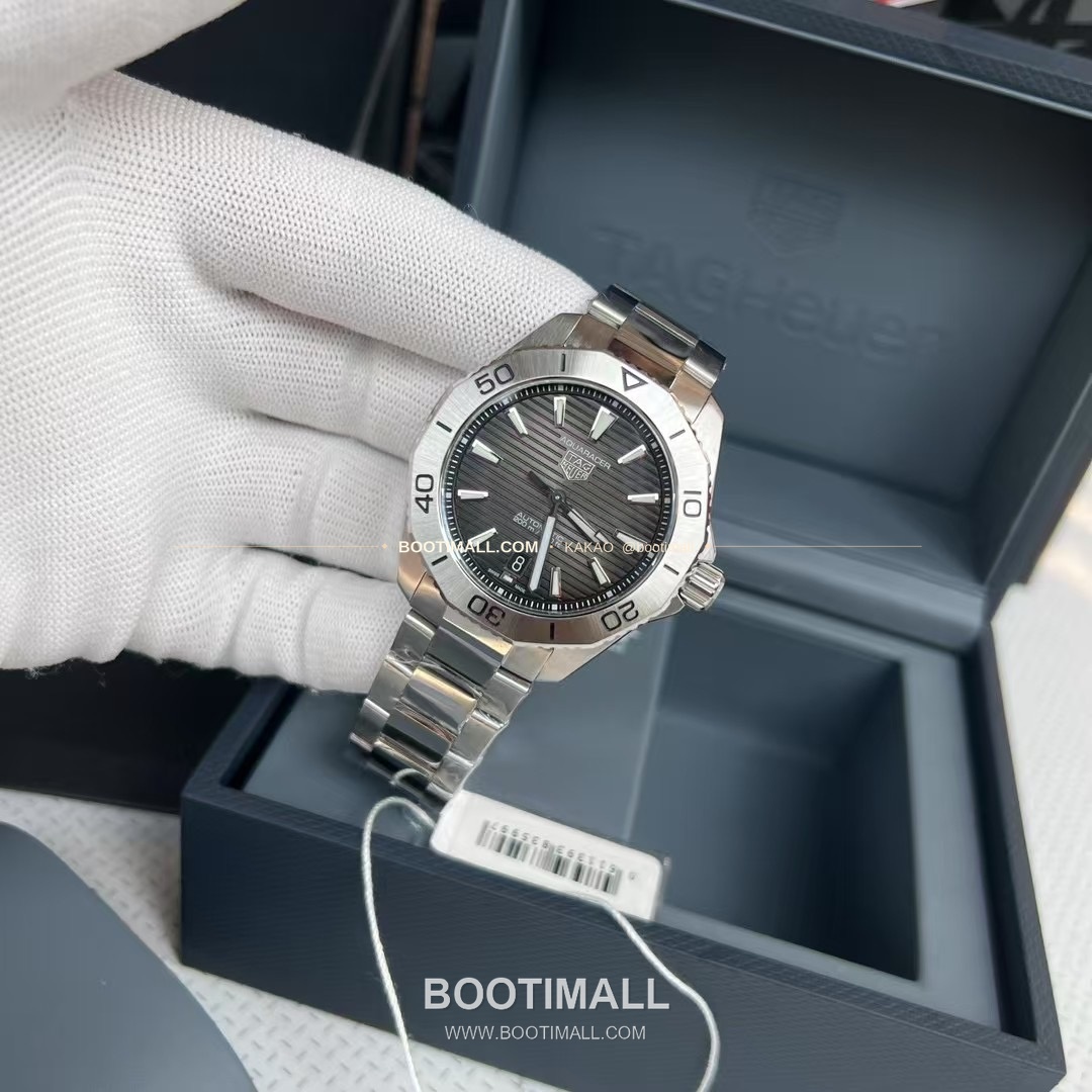 태그호이어 아쿠아레이서 선레이 다이얼 스틸 오토매틱 시계 TAG Heuer Aquaracer Sunray Dial Steel Automatic Watch 40mm 5