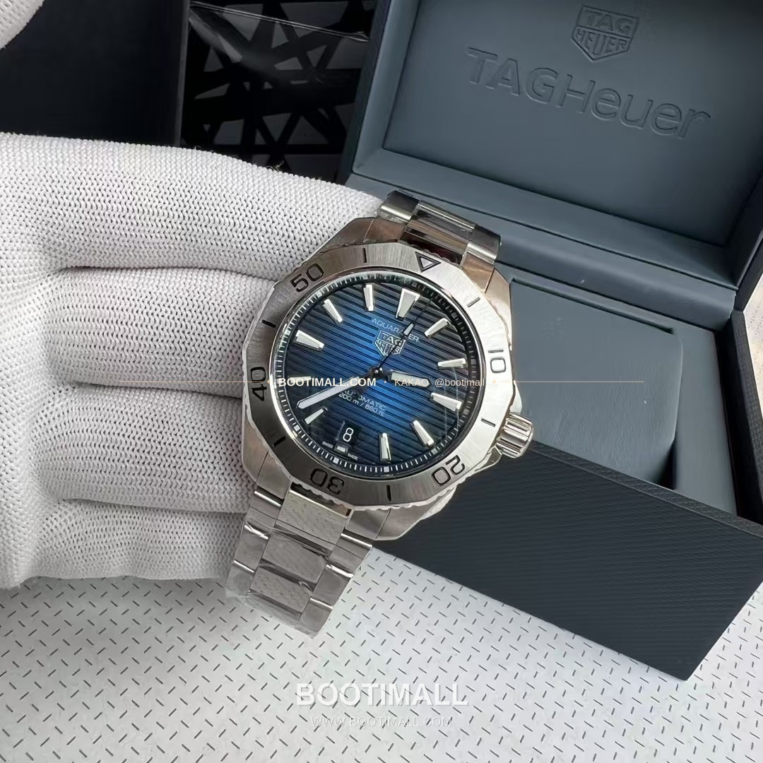 태그호이어 아쿠아레이서 선레이 다이얼 스틸 오토매틱 시계 TAG Heuer Aquaracer Sunray Dial Steel Automatic Watch 40mm 1
