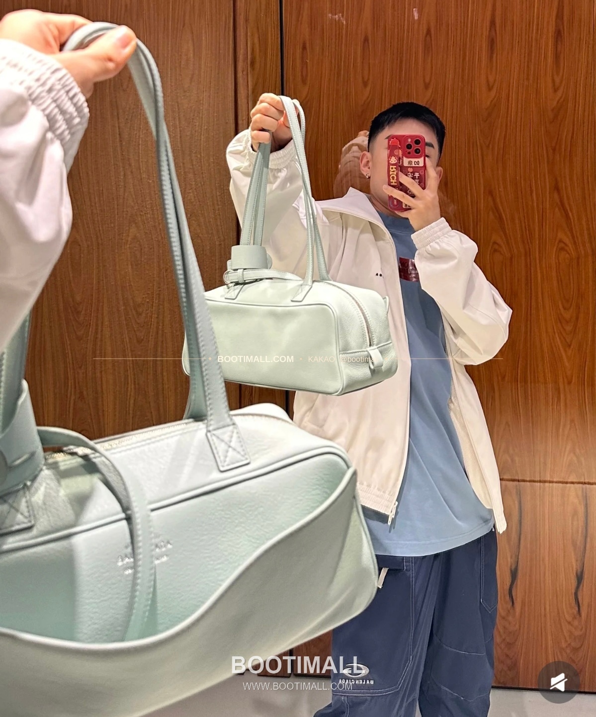 발렌시아가 캐리 볼링 스몰 레더 토트백 Balenciaga Carrie Bowling Small Leather Black Tote Bag 8329201180 33cm 1