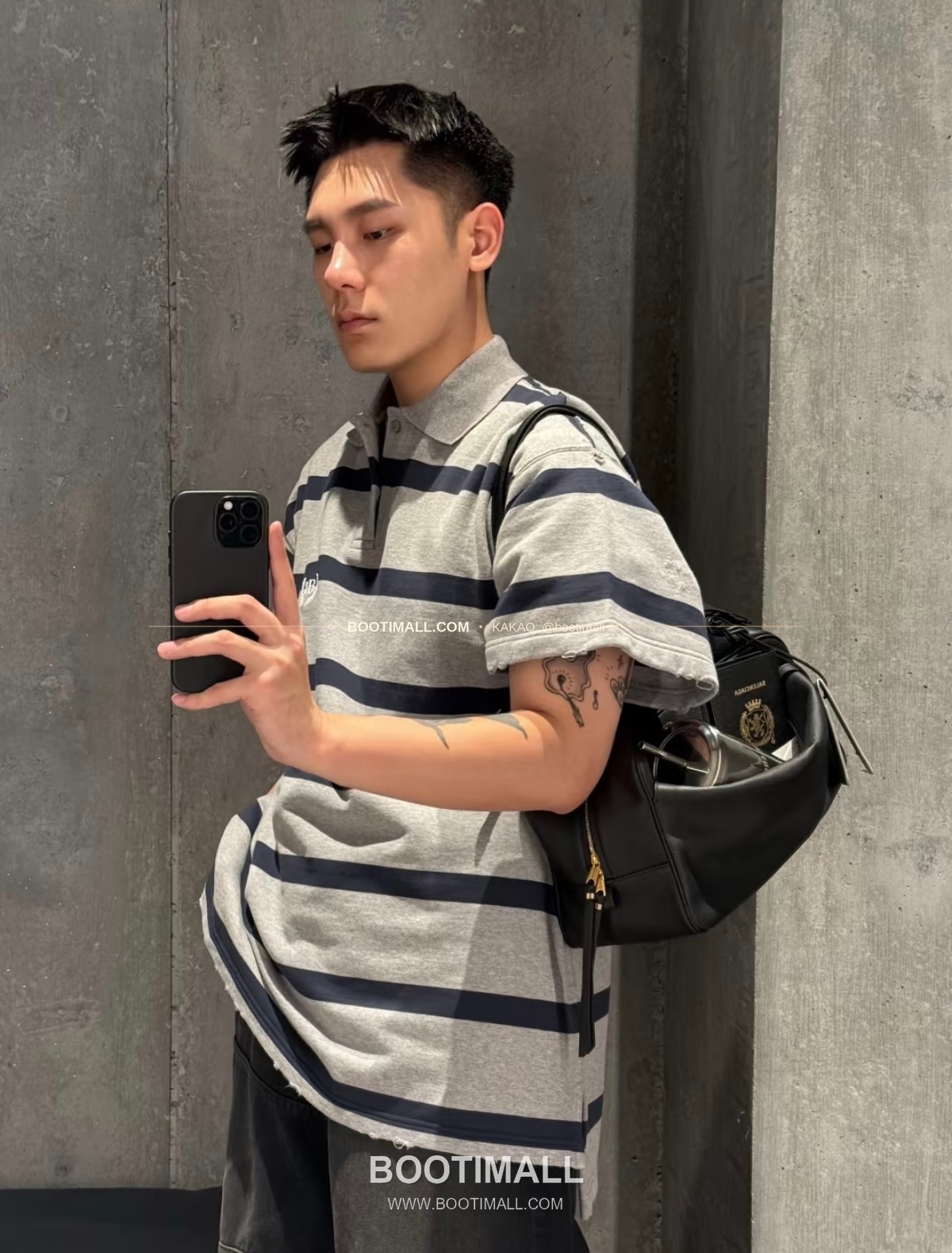 발렌시아가 캐리 볼링 라지 레더 블랙 토트백 Balenciaga Carrie Bowling Large Leather Black Tote Bag 8329201280 36cm 2