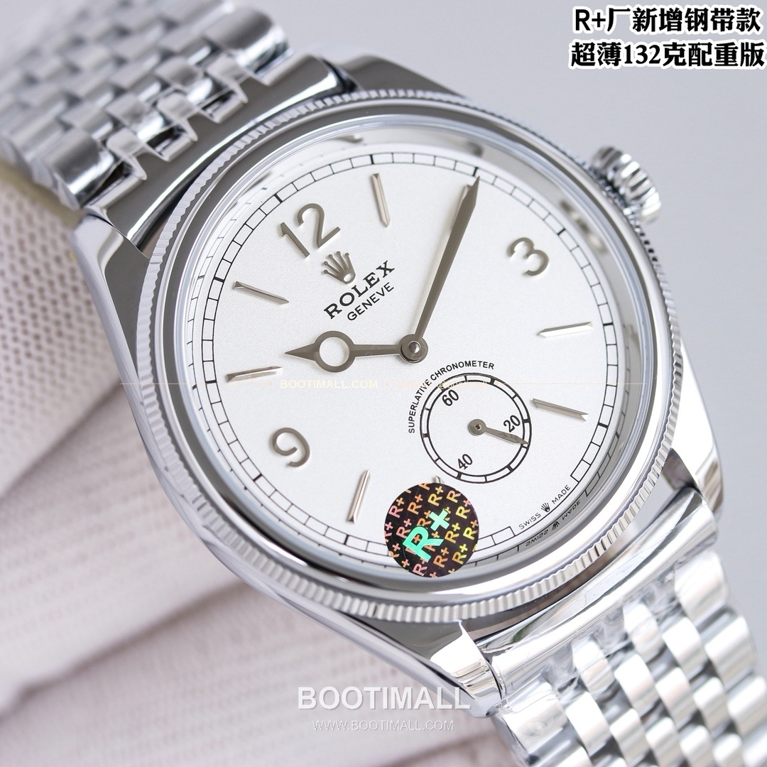 롤렉스 1908 스틸브레이슬릿 투핸즈다이얼 오토매틱 Rolex 1908 Steel Bracelet Black Dial Automatic 39mm 5