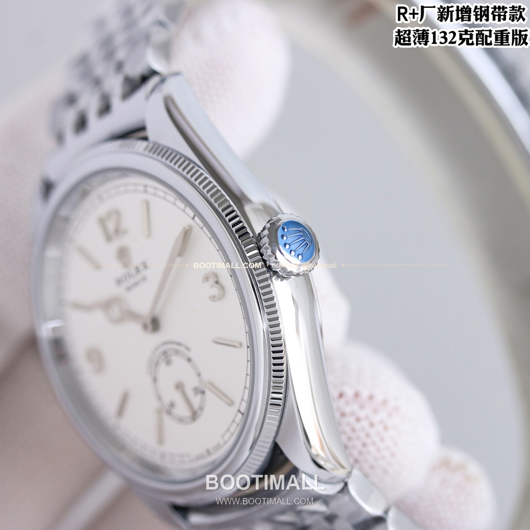 롤렉스 1908 스틸브레이슬릿 투핸즈다이얼 오토매틱 Rolex 1908 Steel Bracelet Black Dial Automatic 39mm 7