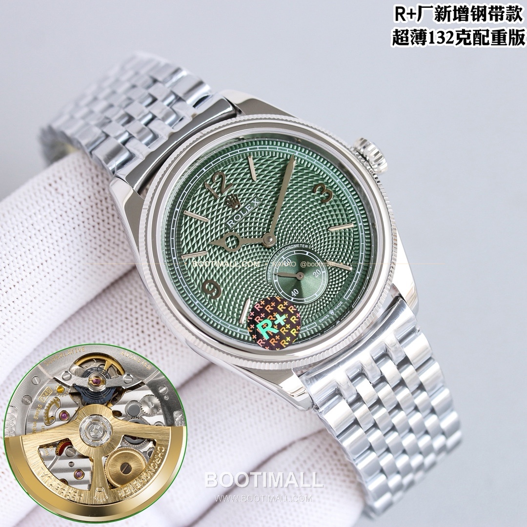 롤렉스 1908 스틸브레이슬릿 투핸즈다이얼 오토매틱 Rolex 1908 Steel Bracelet Black Dial Automatic 39mm 2