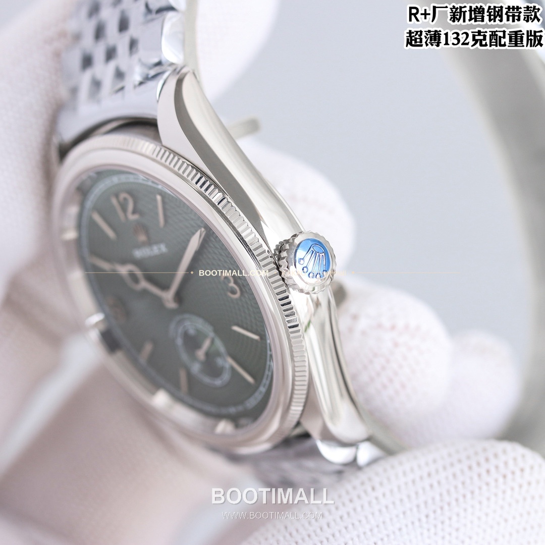 롤렉스 1908 스틸브레이슬릿 투핸즈다이얼 오토매틱 Rolex 1908 Steel Bracelet Black Dial Automatic 39mm 4