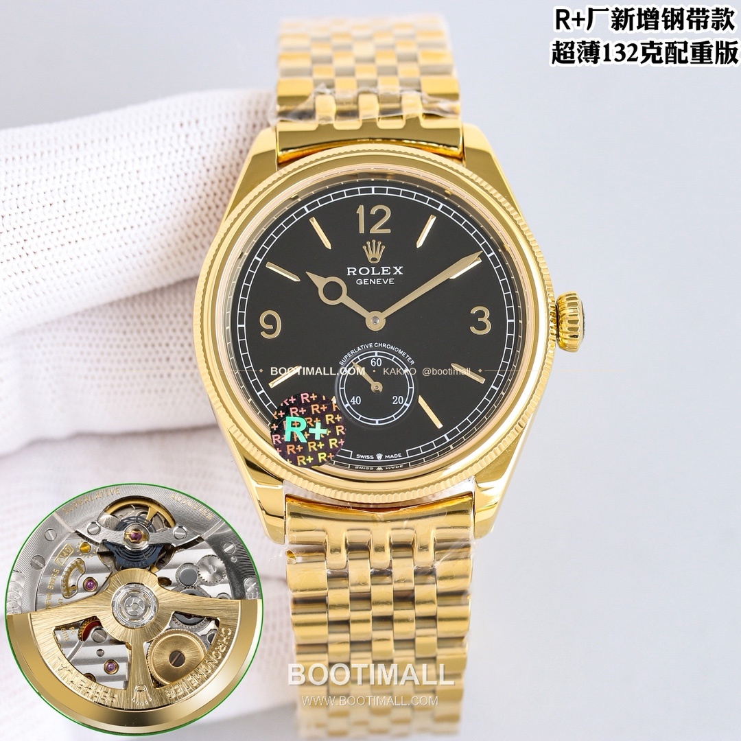 롤렉스 1908 스틸브레이슬릿 투핸즈다이얼 오토매틱 Rolex 1908 Steel Bracelet Black Dial Automatic 39mm 1