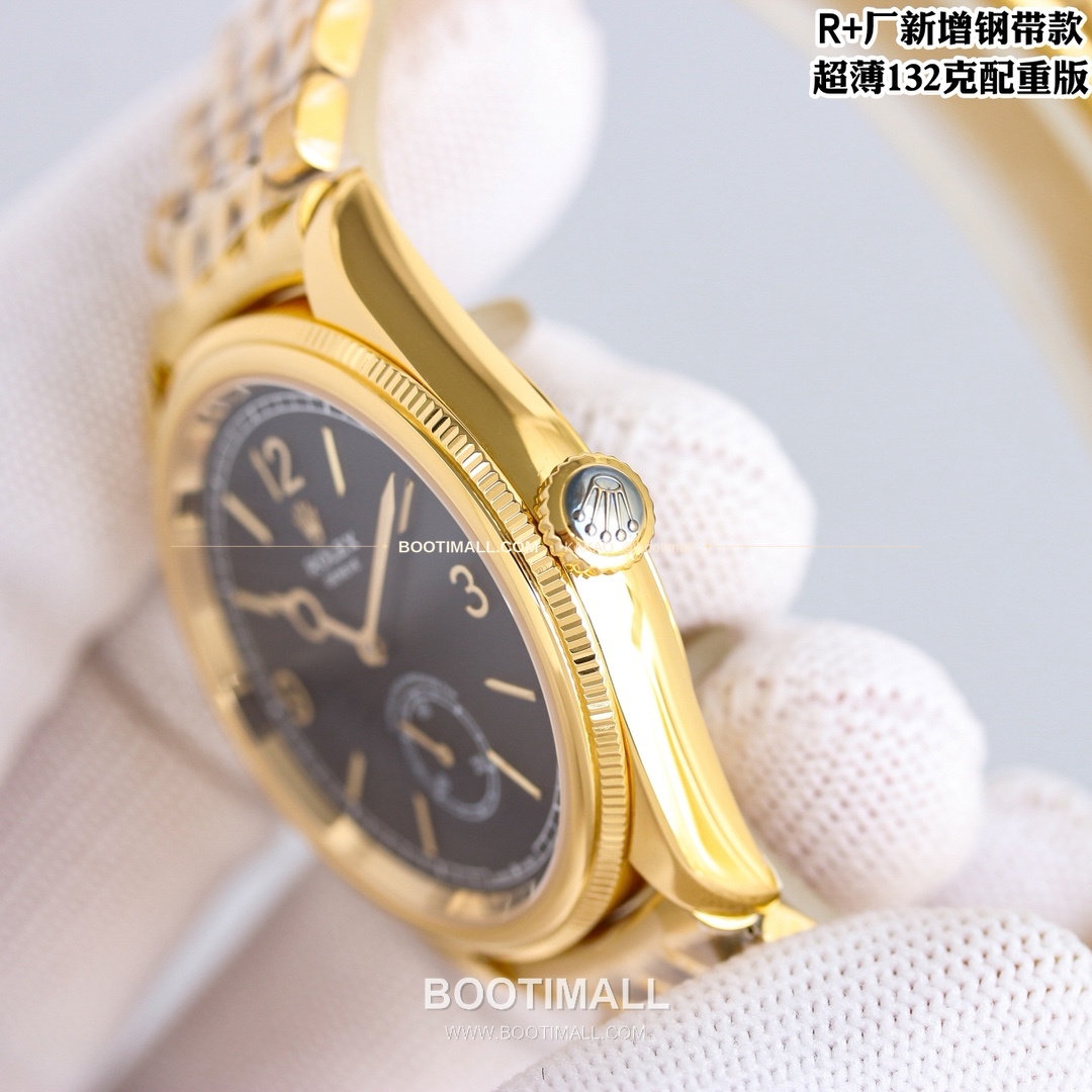롤렉스 1908 스틸브레이슬릿 투핸즈다이얼 오토매틱 Rolex 1908 Steel Bracelet Black Dial Automatic 39mm 4