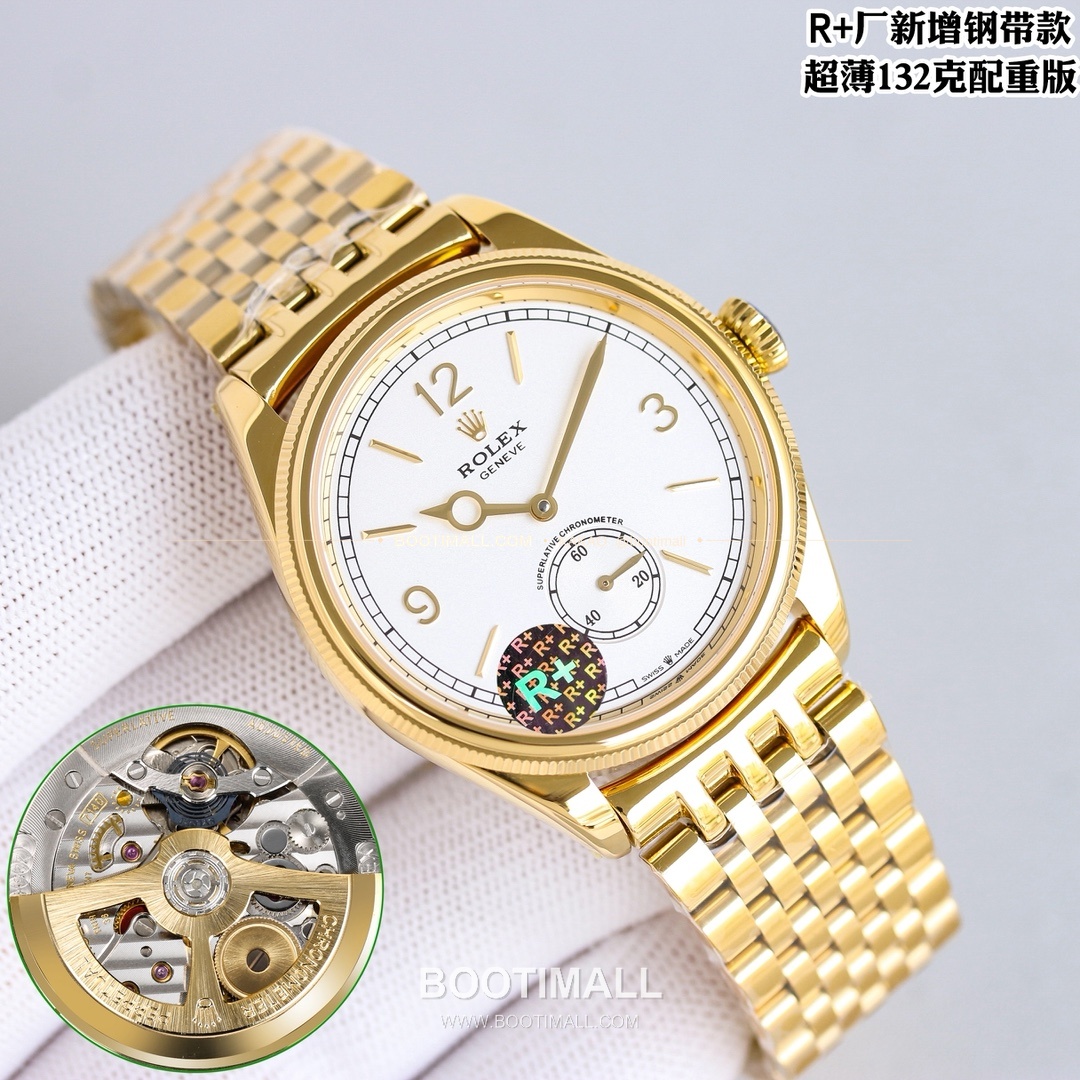 롤렉스 1908 스틸브레이슬릿 투핸즈다이얼 오토매틱 Rolex 1908 Steel Bracelet Black Dial Automatic 39mm 6