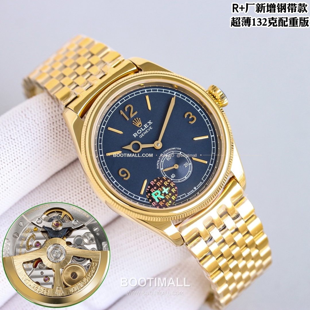 롤렉스 1908 스틸브레이슬릿 투핸즈다이얼 오토매틱 Rolex 1908 Steel Bracelet Black Dial Automatic 39mm 2