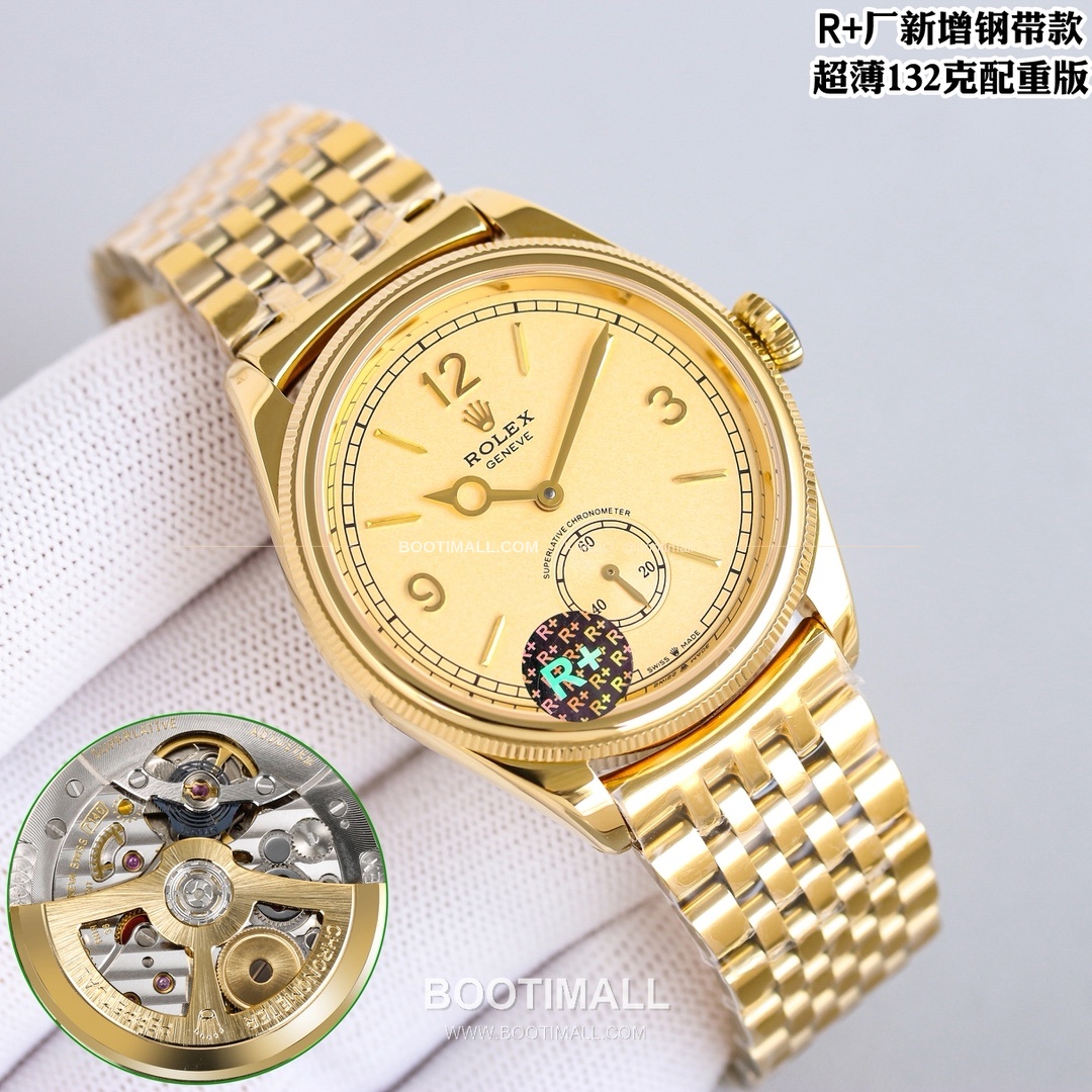 롤렉스 1908 스틸브레이슬릿 투핸즈다이얼 오토매틱 Rolex 1908 Steel Bracelet Black Dial Automatic 39mm 6