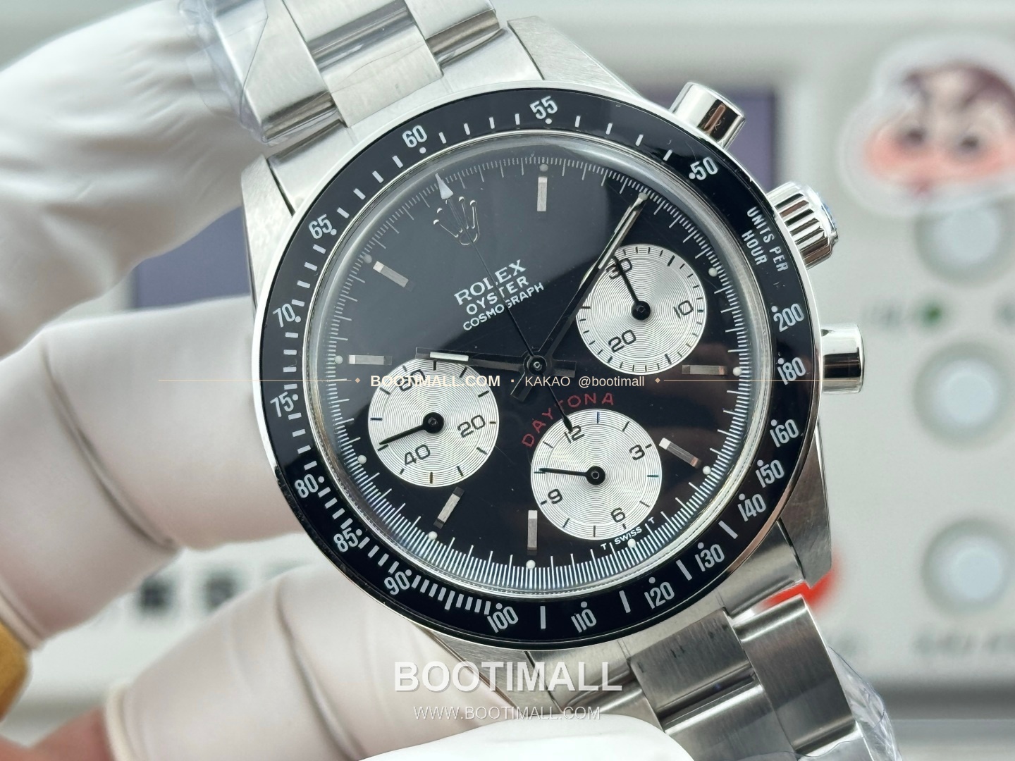 롤렉스 데이토나 뉴먼 팬더다이얼 핸드와인딩 크로노그래프 Rolex Daytona Newman Panda Dial Hand Winding Chronograph 37mm 4
