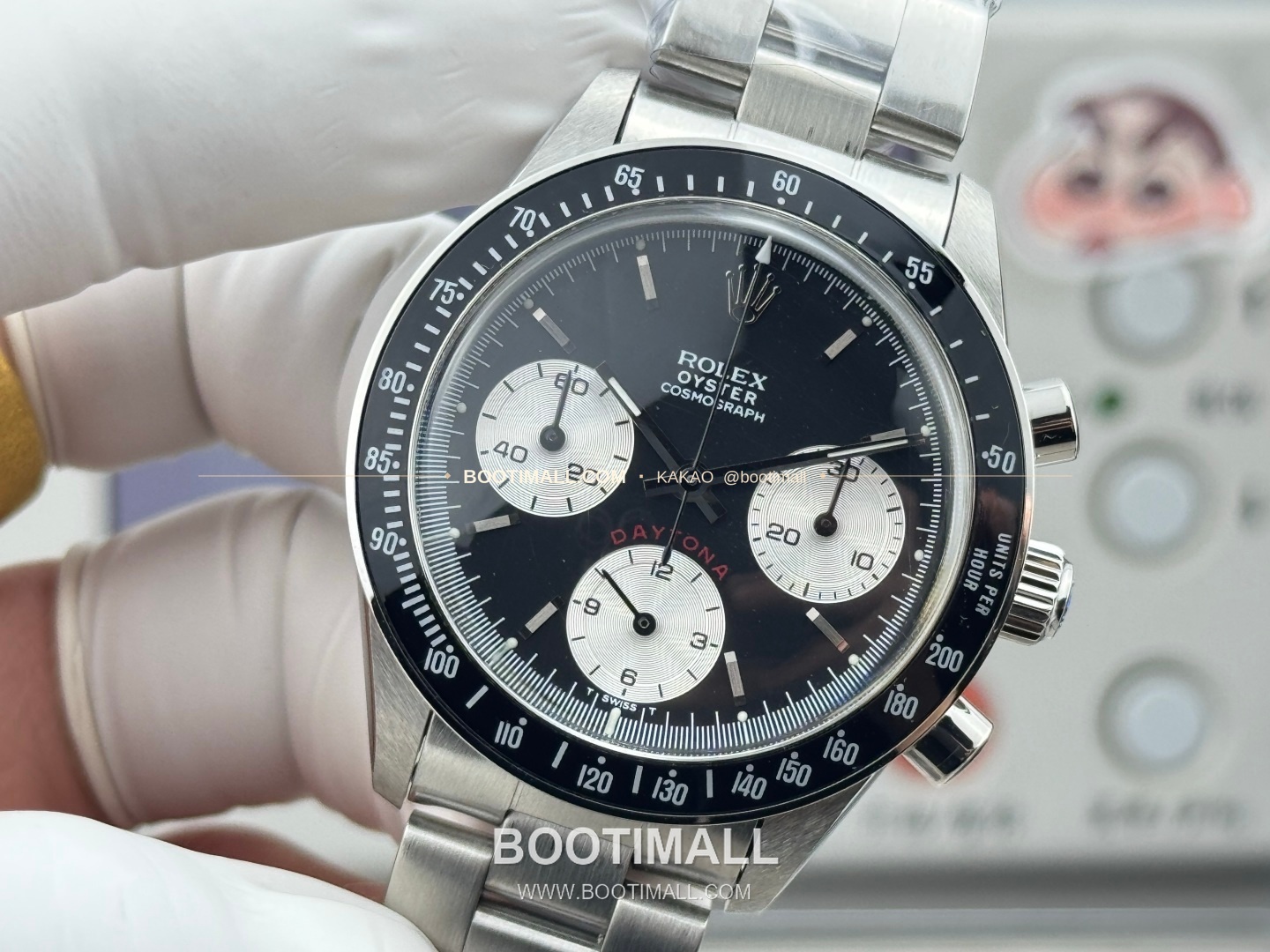 롤렉스 데이토나 뉴먼 팬더다이얼 핸드와인딩 크로노그래프 Rolex Daytona Newman Panda Dial Hand Winding Chronograph 37mm 5