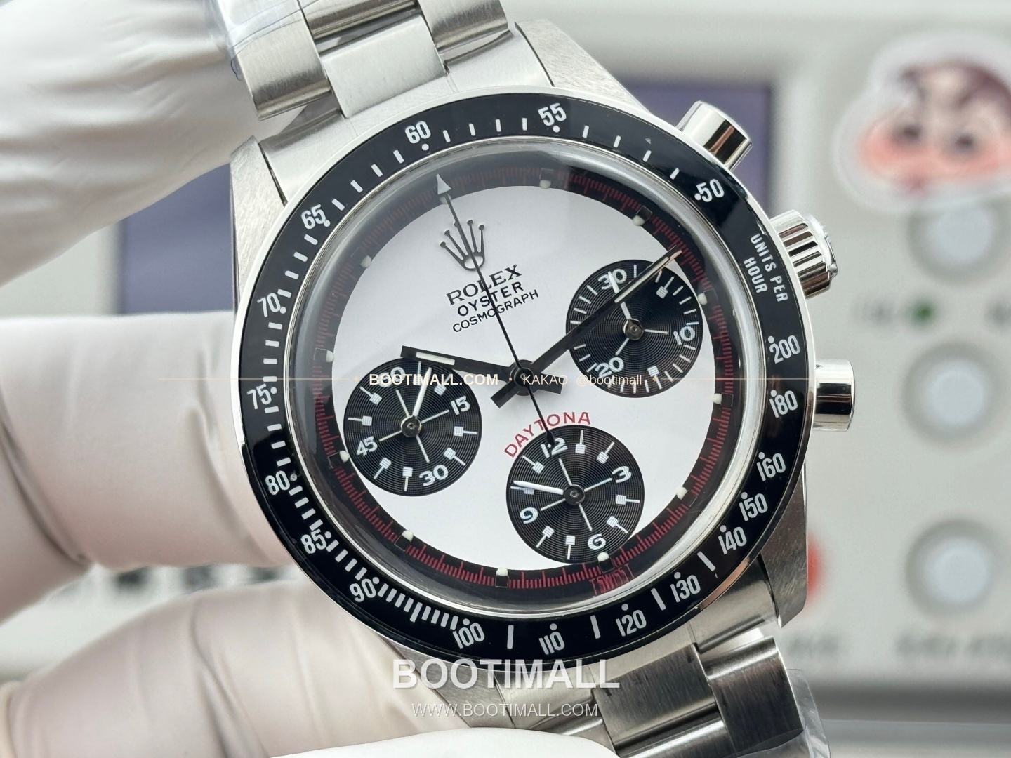 롤렉스 데이토나 뉴먼 팬더다이얼 핸드와인딩 크로노그래프 Rolex Daytona Newman Panda Dial Hand Winding Chronograph 37mm 4