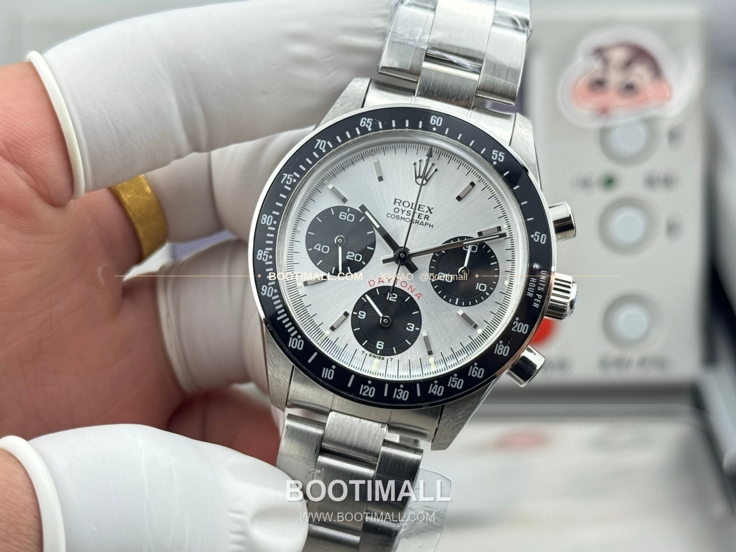 롤렉스 데이토나 뉴먼 팬더다이얼 핸드와인딩 크로노그래프 Rolex Daytona Newman Panda Dial Hand Winding Chronograph 37mm 3