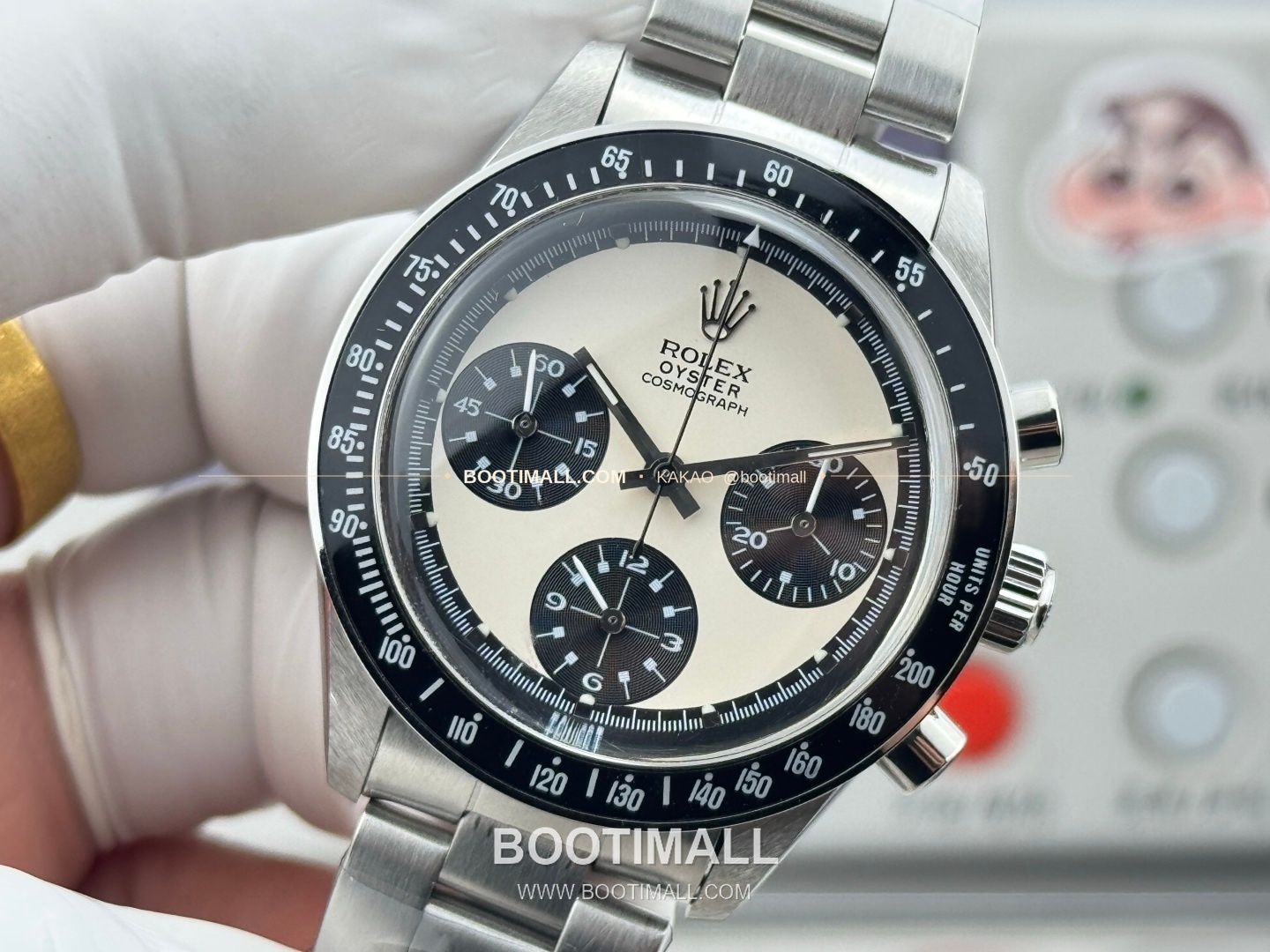 롤렉스 데이토나 뉴먼 팬더다이얼 핸드와인딩 크로노그래프 Rolex Daytona Newman Panda Dial Hand Winding Chronograph 37mm 5