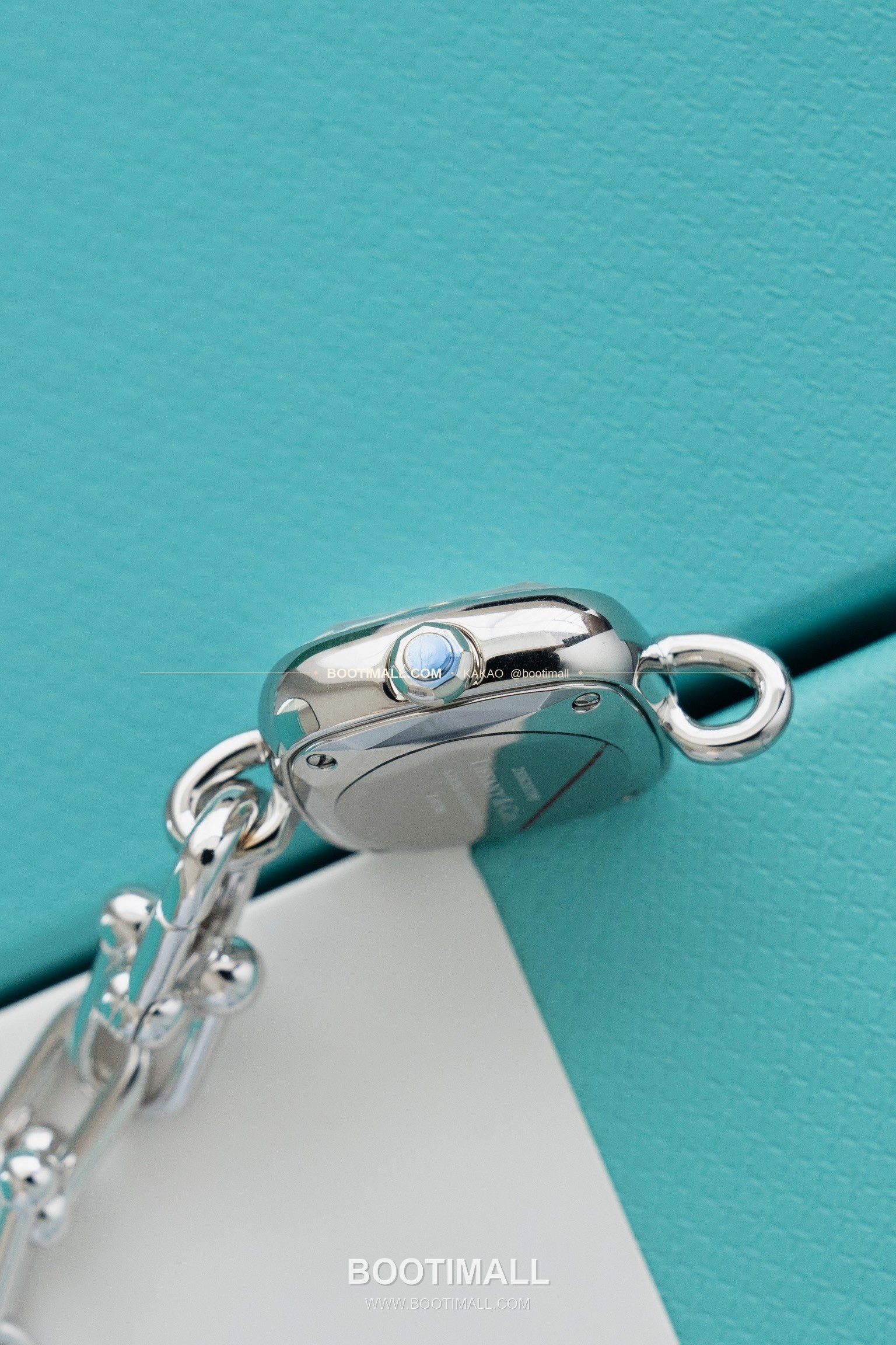 티파니 하드웨어 스틸 다이아 브레이슬릿 쿼츠 Tiffany Hardware Steel Diamond Bracelet Quartz 24mm 5