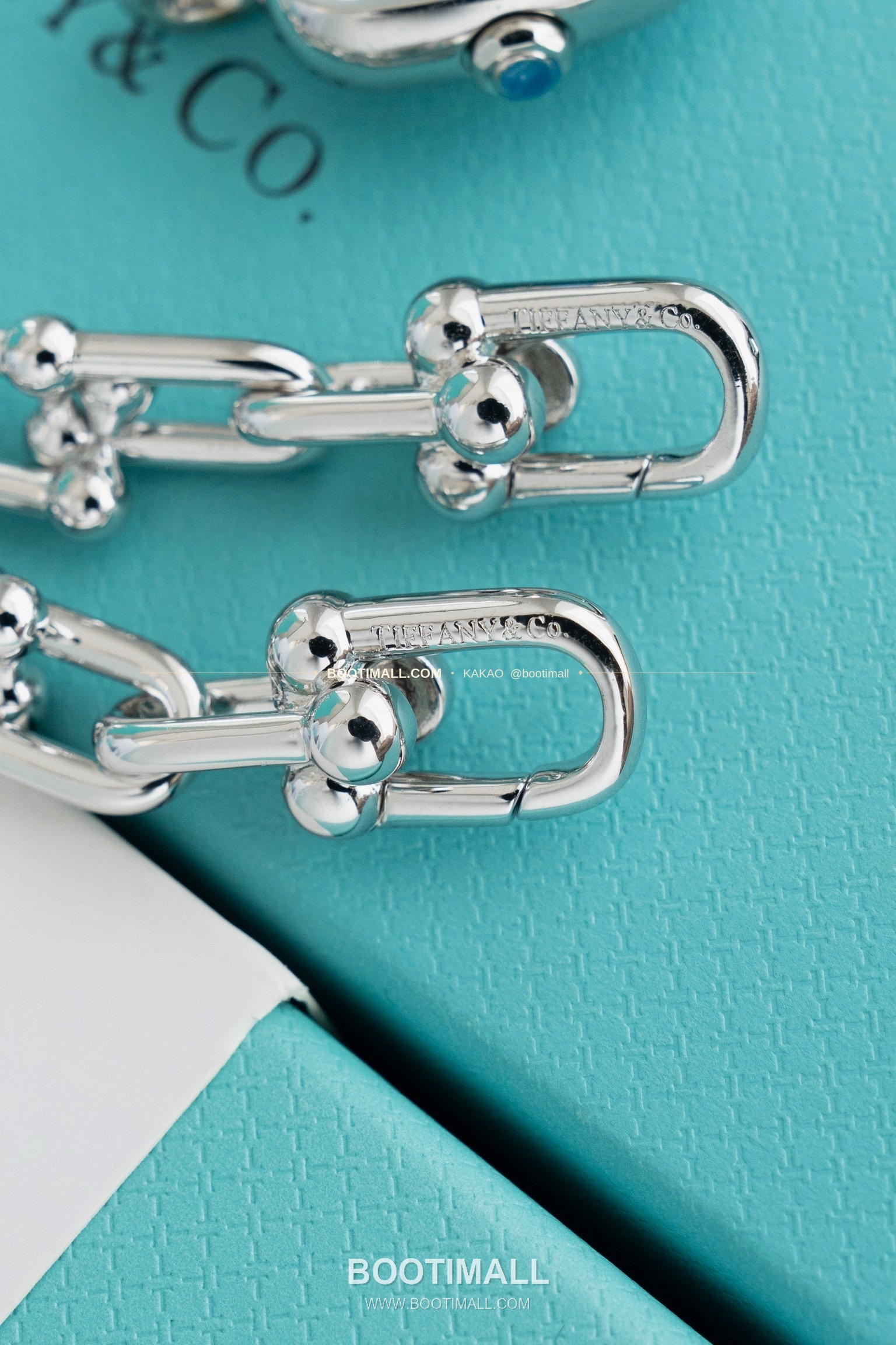 티파니 하드웨어 스틸 다이아 브레이슬릿 쿼츠 Tiffany Hardware Steel Diamond Bracelet Quartz 24mm 7