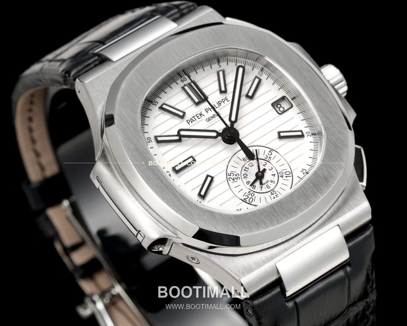 파텍필립 노틸러스 스틸 블루다이얼 크로노그래프 오토매틱 Patek Philippe Nautilus Steel Blue Dial Chronograph Automatic 5980 40.5mm 5