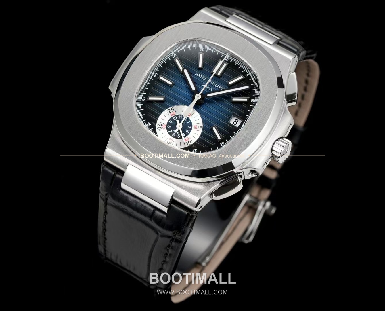 파텍필립 노틸러스 스틸 블루다이얼 크로노그래프 오토매틱 Patek Philippe Nautilus Steel Blue Dial Chronograph Automatic 5980 40.5mm 3