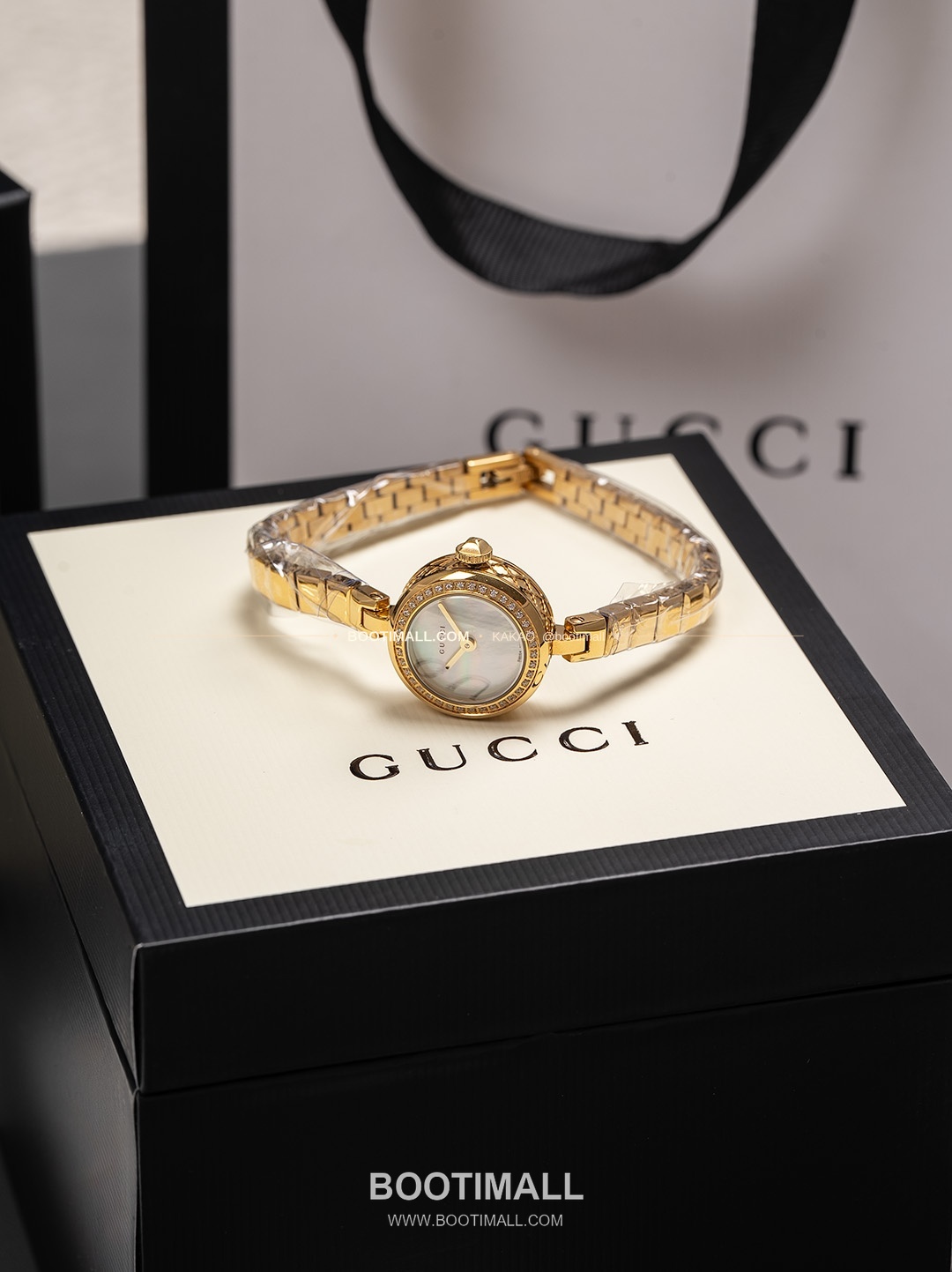 구찌 빈티지 골드톤 스틸 브레이슬릿 쿼츠 Gucci Vintage Gold Tone Steel Bracelet Quartz 22mm 3