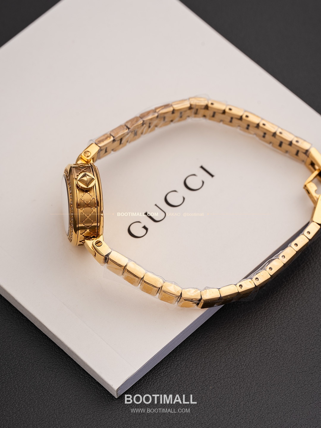 구찌 빈티지 골드톤 스틸 브레이슬릿 쿼츠 Gucci Vintage Gold Tone Steel Bracelet Quartz 22mm 6