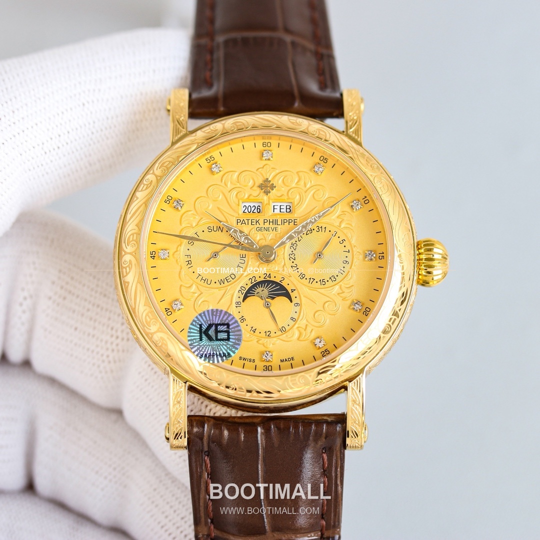 파텍필립 칼라트라바 스틸 퍼페추얼캘린더 문페이즈 오토매틱 Patek Philippe Calatrava Steel Perpetual Calendar Moonphase Automatic 42mm 2