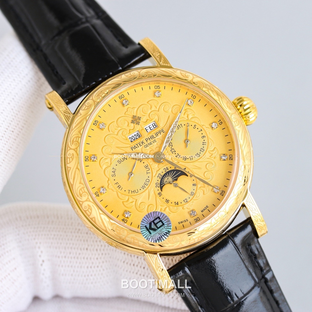 파텍필립 칼라트라바 스틸 퍼페추얼캘린더 문페이즈 오토매틱 Patek Philippe Calatrava Steel Perpetual Calendar Moonphase Automatic 42mm 4