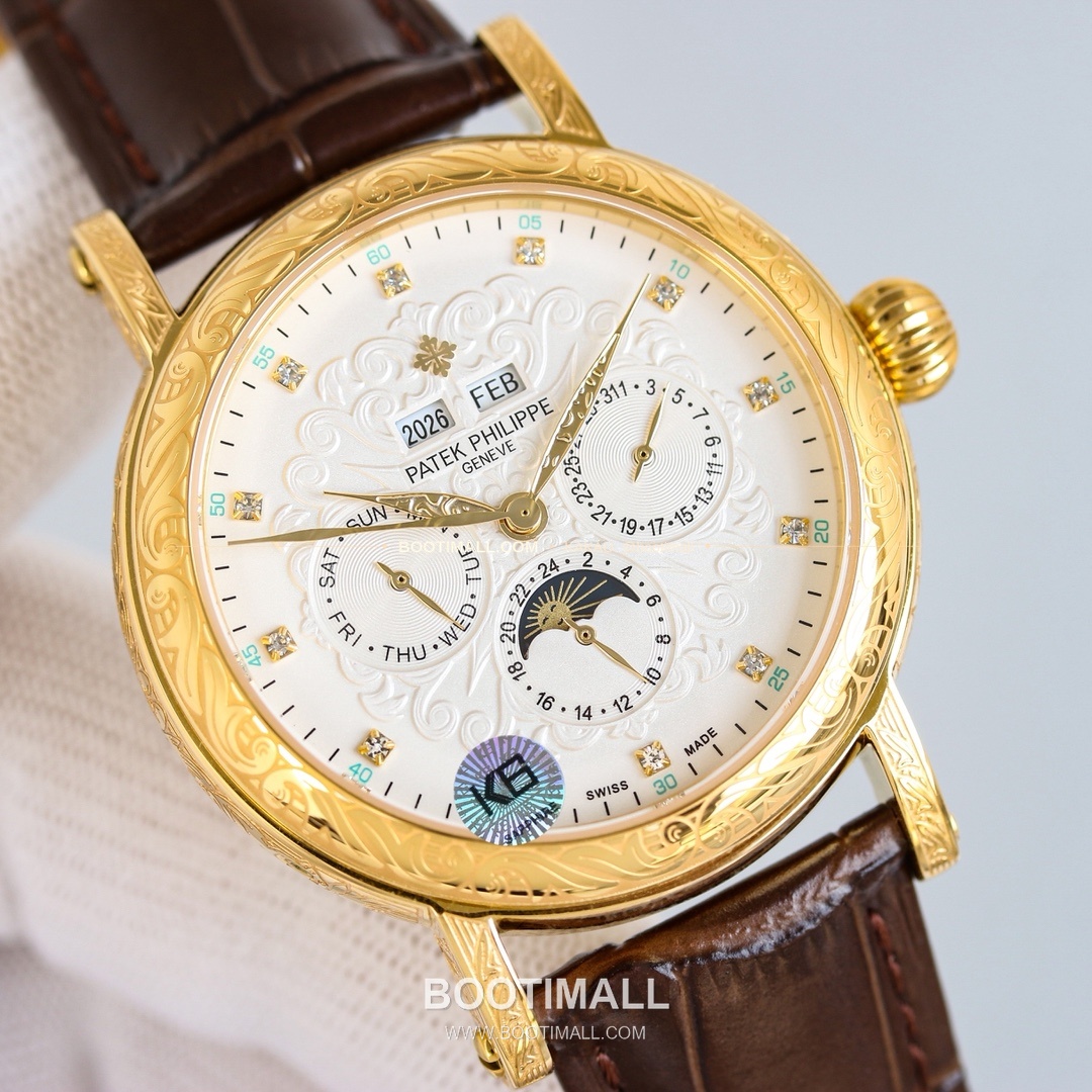 파텍필립 칼라트라바 스틸 퍼페추얼캘린더 문페이즈 오토매틱 Patek Philippe Calatrava Steel Perpetual Calendar Moonphase Automatic 42mm 6
