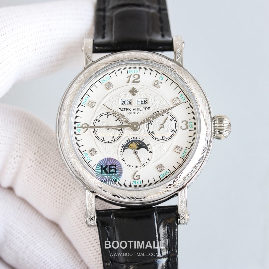 파텍필립 칼라트라바 스틸 퍼페추얼캘린더 문페이즈 오토매틱 Patek Philippe Calatrava Steel Perpetual Calendar Moonphase Automatic 42mm 2