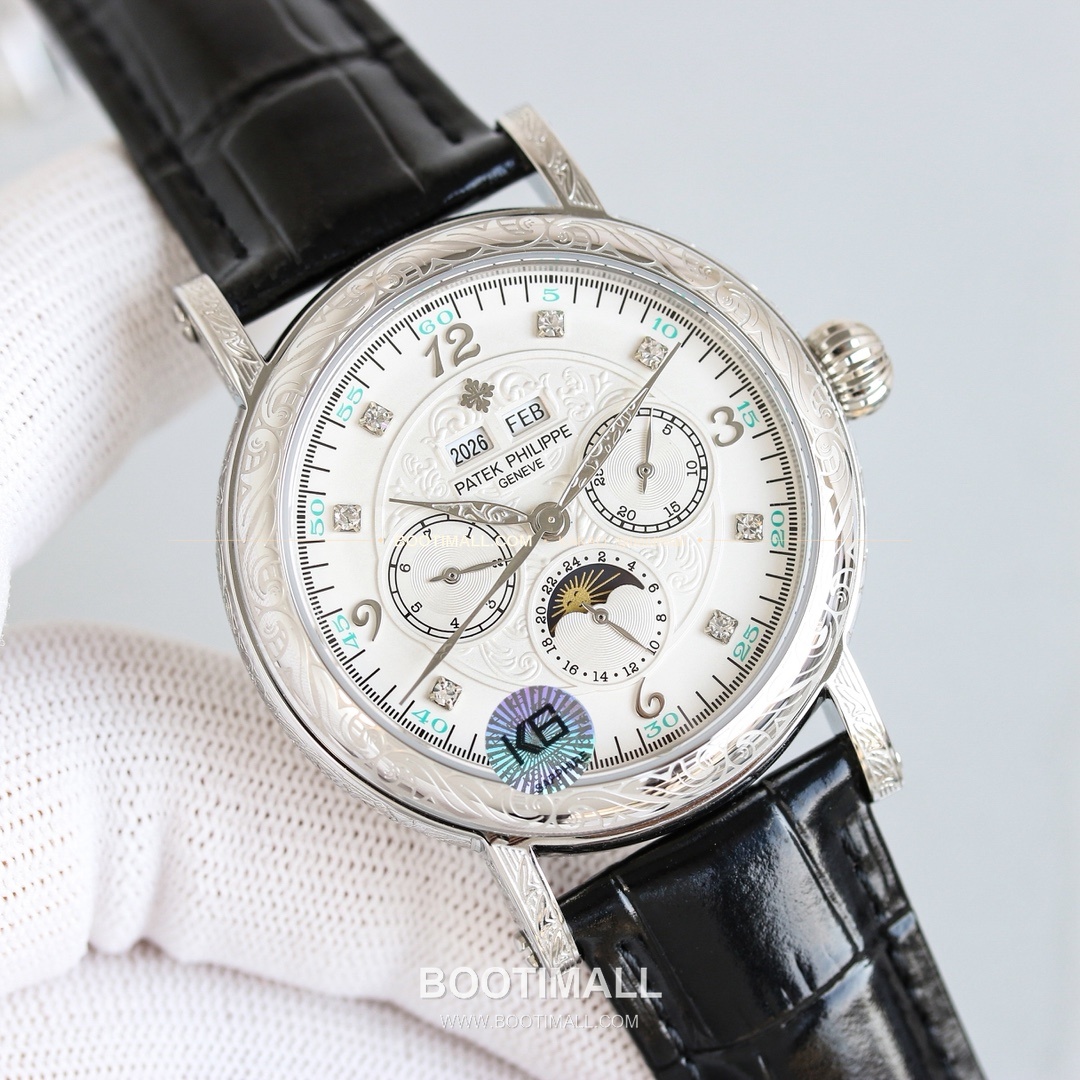 파텍필립 칼라트라바 스틸 퍼페추얼캘린더 문페이즈 오토매틱 Patek Philippe Calatrava Steel Perpetual Calendar Moonphase Automatic 42mm 3