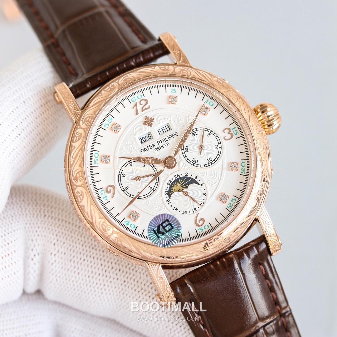 파텍필립 칼라트라바 스틸 퍼페추얼캘린더 문페이즈 오토매틱 Patek Philippe Calatrava Steel Perpetual Calendar Moonphase Automatic 42mm 6