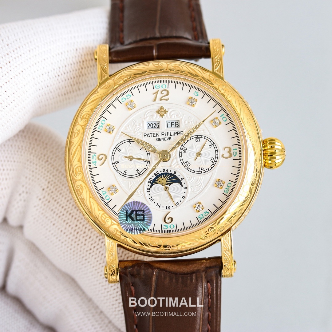 파텍필립 칼라트라바 스틸 퍼페추얼캘린더 문페이즈 오토매틱 Patek Philippe Calatrava Steel Perpetual Calendar Moonphase Automatic 42mm 2