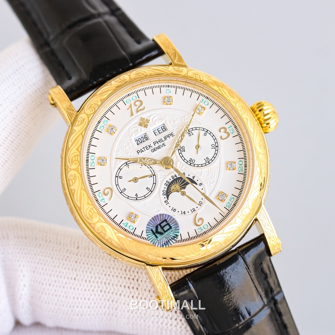 파텍필립 칼라트라바 스틸 퍼페추얼캘린더 문페이즈 오토매틱 Patek Philippe Calatrava Steel Perpetual Calendar Moonphase Automatic 42mm 3