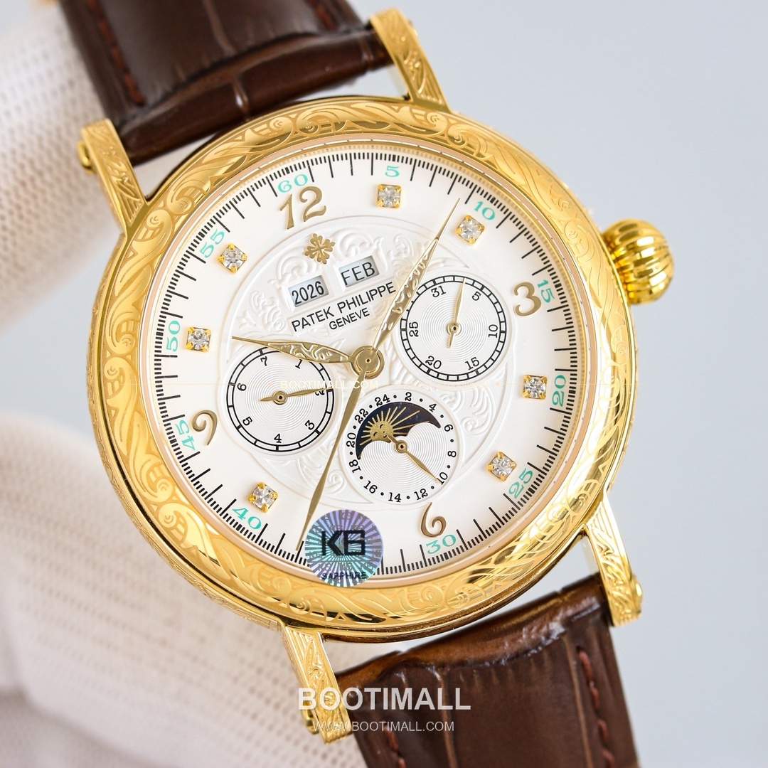 파텍필립 칼라트라바 스틸 퍼페추얼캘린더 문페이즈 오토매틱 Patek Philippe Calatrava Steel Perpetual Calendar Moonphase Automatic 42mm 4