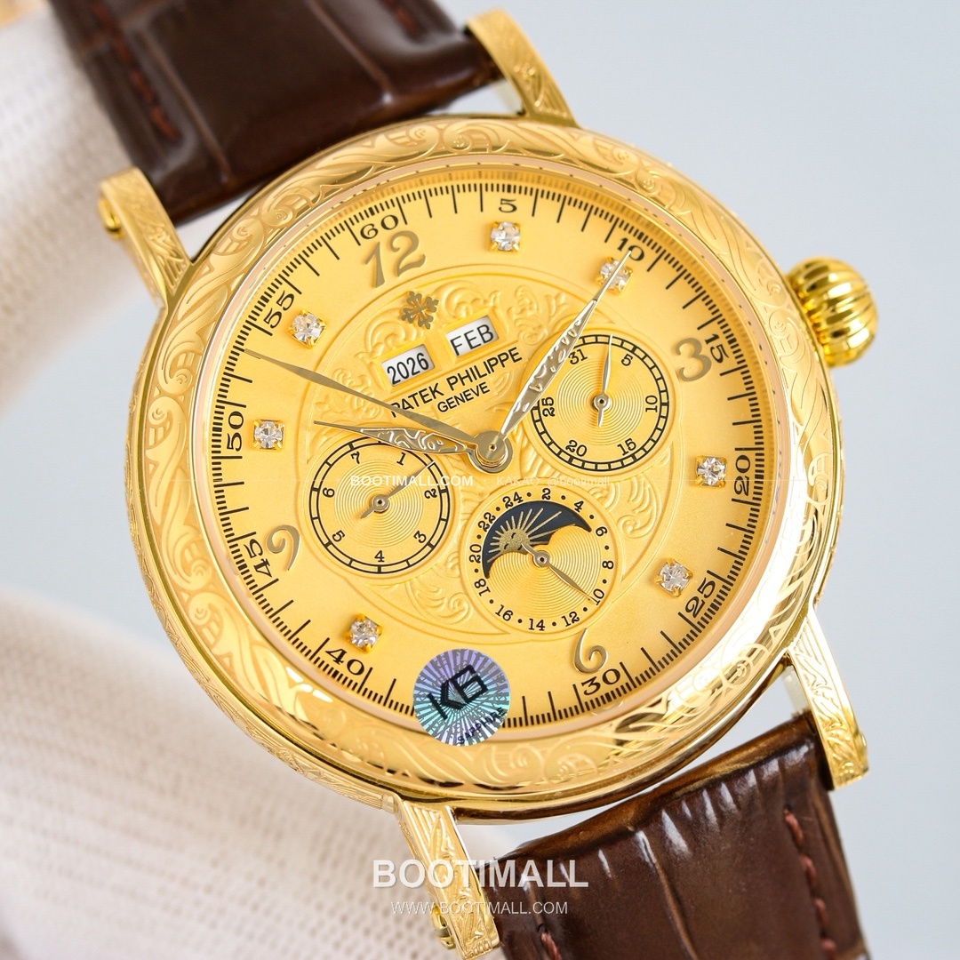 파텍필립 칼라트라바 스틸 퍼페추얼캘린더 문페이즈 오토매틱 Patek Philippe Calatrava Steel Perpetual Calendar Moonphase Automatic 42mm 5