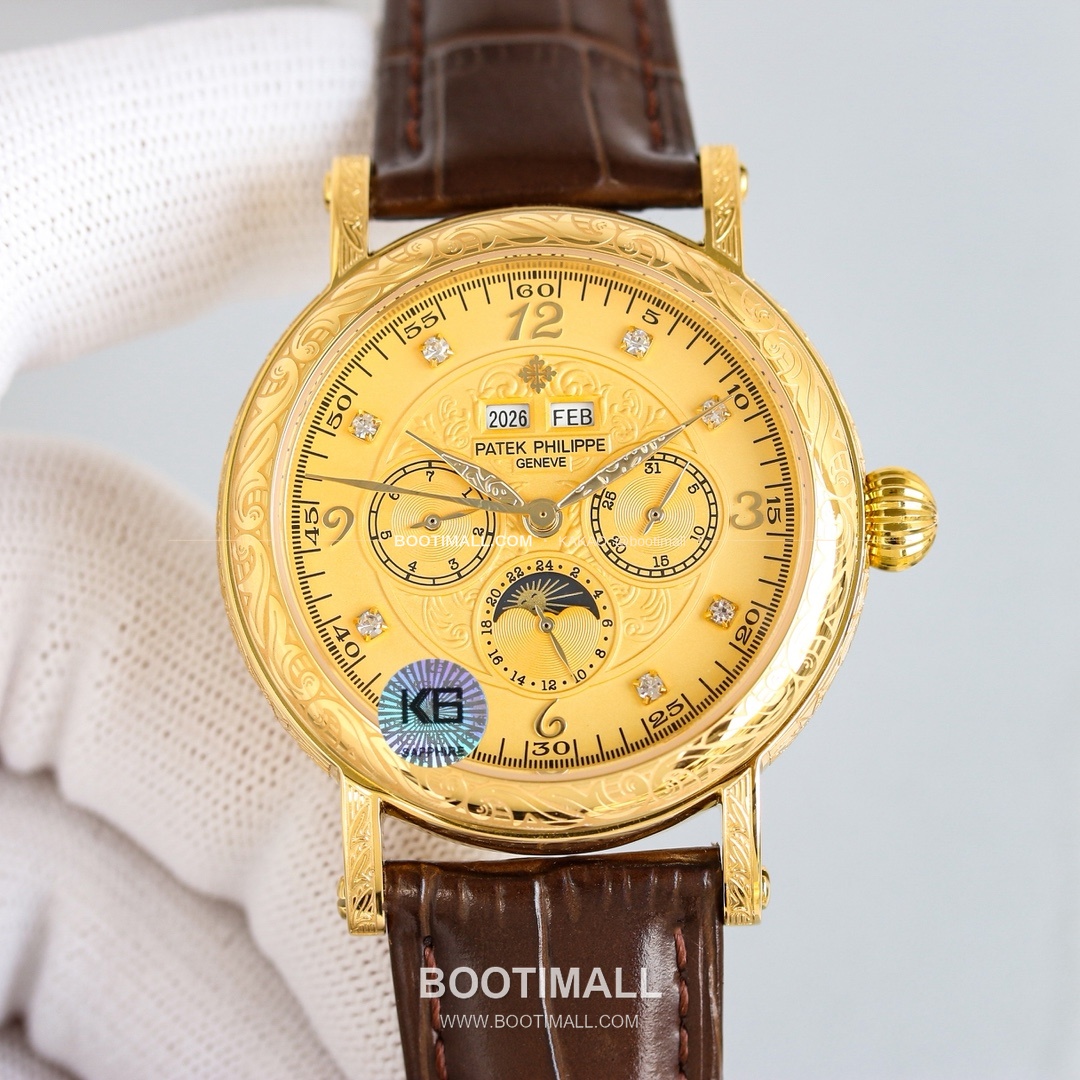 파텍필립 칼라트라바 스틸 퍼페추얼캘린더 문페이즈 오토매틱 Patek Philippe Calatrava Steel Perpetual Calendar Moonphase Automatic 42mm 6