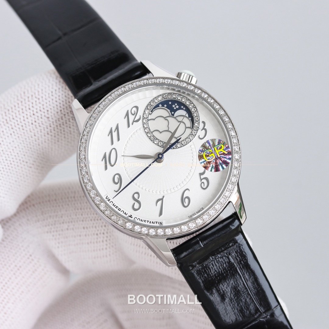 바쉐론콘스탄틴 에제리 스틸 다이아 문페이즈 오토매틱 Vacheron Constantin Égérie Steel Diamond Moonphase Automatic 37mm 4