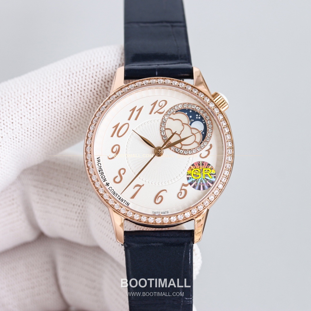 바쉐론콘스탄틴 에제리 스틸 다이아 문페이즈 오토매틱 Vacheron Constantin Égérie Steel Diamond Moonphase Automatic 37mm 4