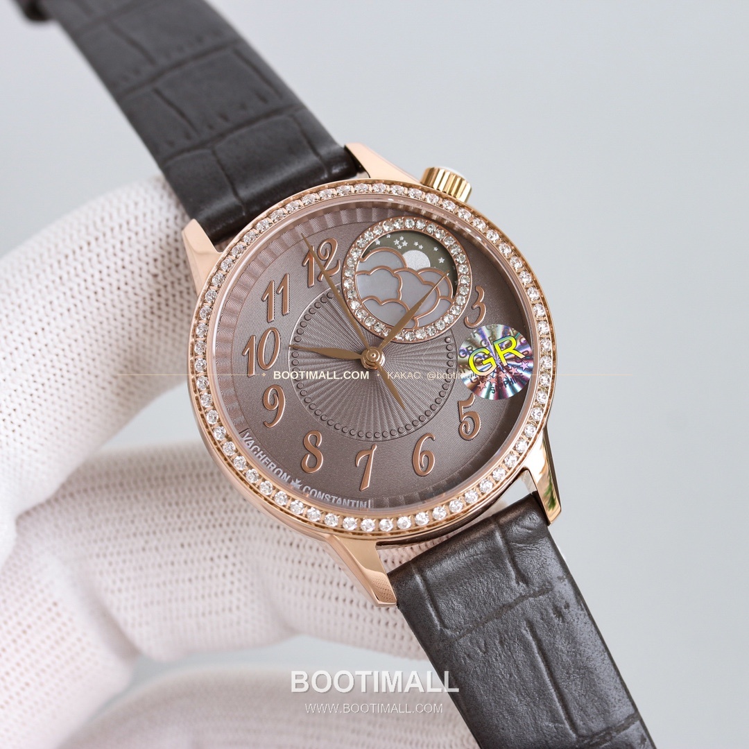 바쉐론콘스탄틴 에제리 스틸 다이아 문페이즈 오토매틱 Vacheron Constantin Égérie Steel Diamond Moonphase Automatic 37mm 5