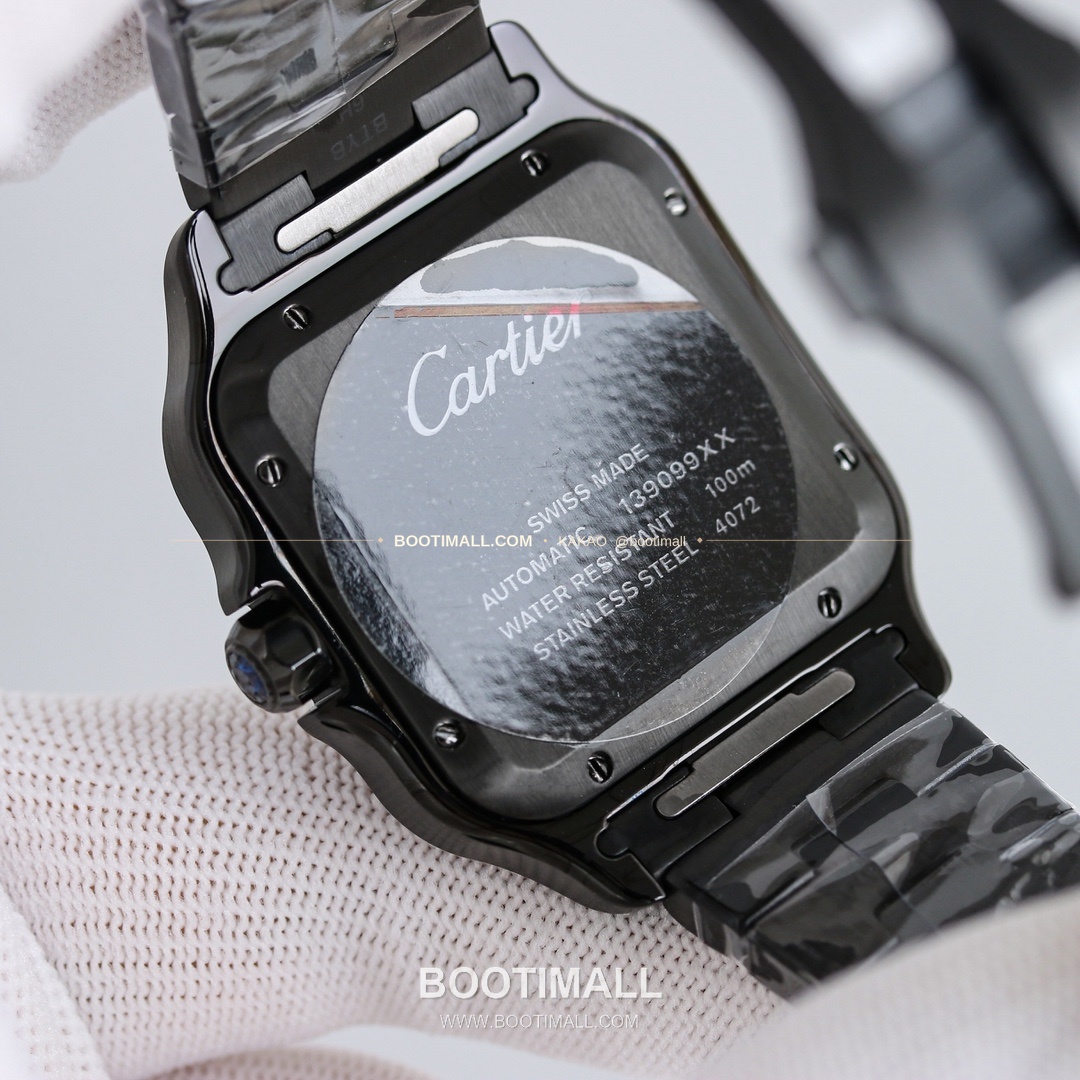 까르띠에 산토스 스틸 블루핸즈 오토매틱 Cartier Santos Steel Blue Hands Automatic 39.8mm 8