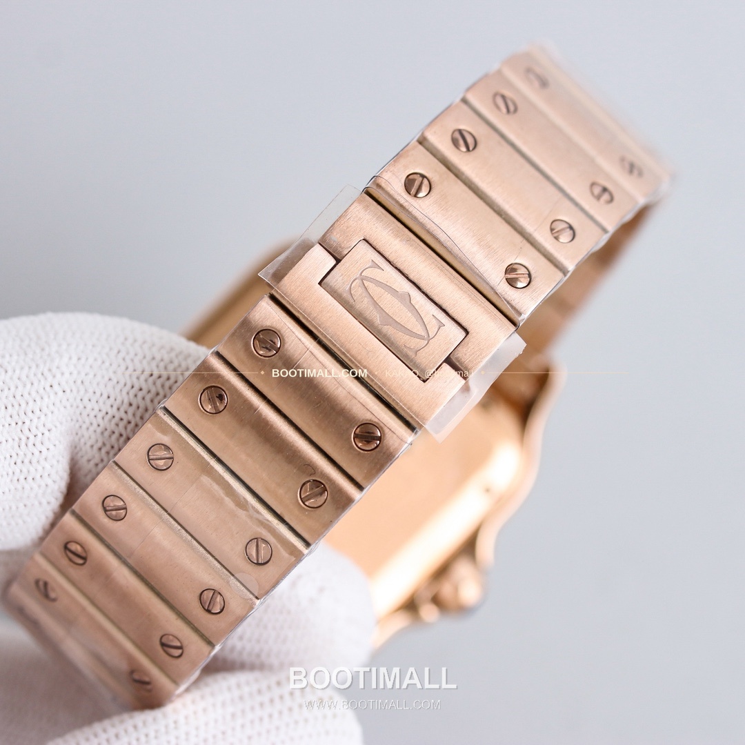 까르띠에 산토스 스틸 블루핸즈 오토매틱 Cartier Santos Steel Blue Hands Automatic 39.8mm 9