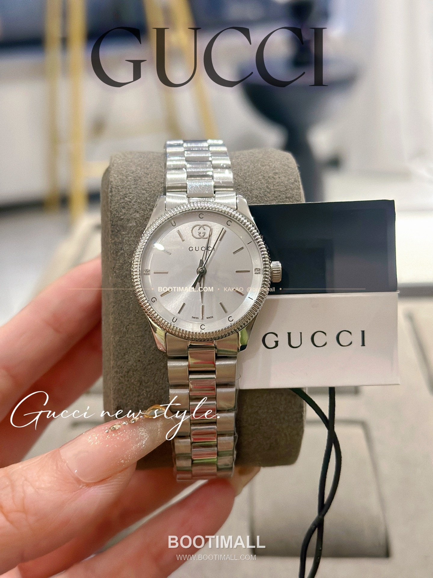 구찌 G타임리스 스틸 더블G 다이얼 쿼츠 Gucci G-Timeless Steel Double G Dial Quartz 29mm 1