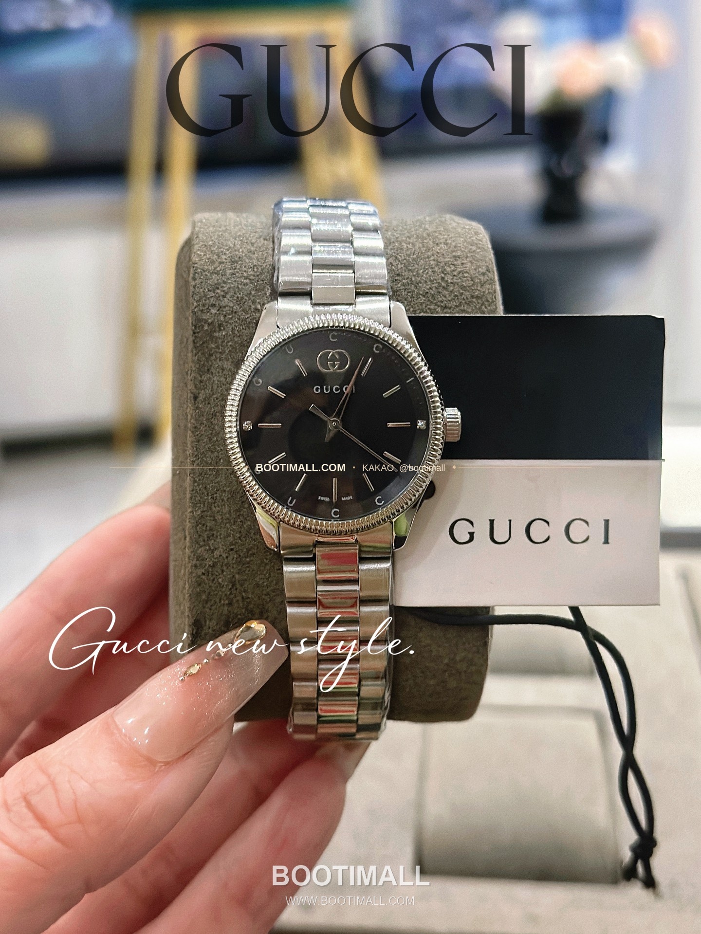 구찌 G타임리스 스틸 더블G 다이얼 쿼츠 Gucci G-Timeless Steel Double G Dial Quartz 29mm 4