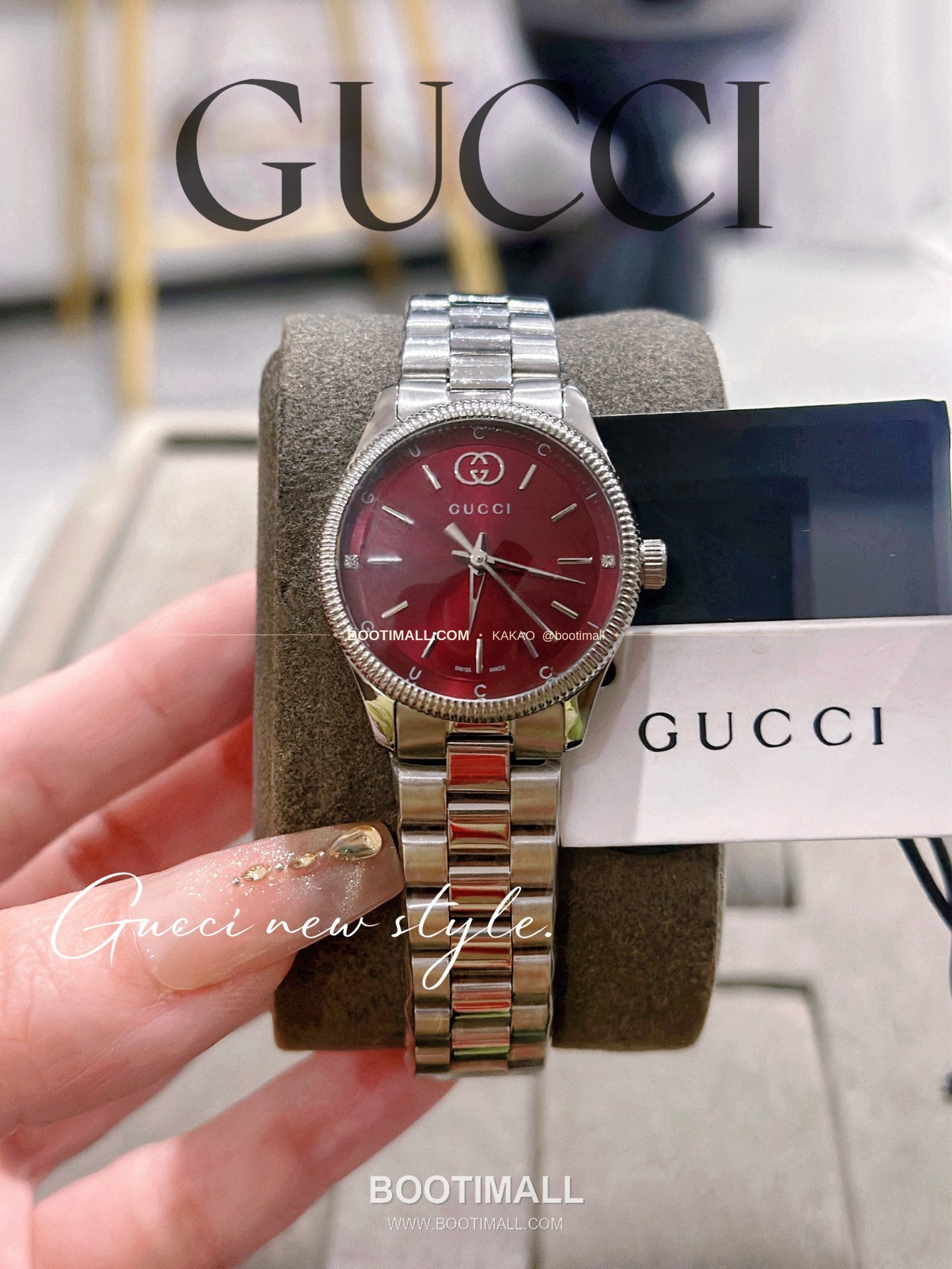 구찌 G타임리스 스틸 더블G 다이얼 쿼츠 Gucci G-Timeless Steel Double G Dial Quartz 29mm 5