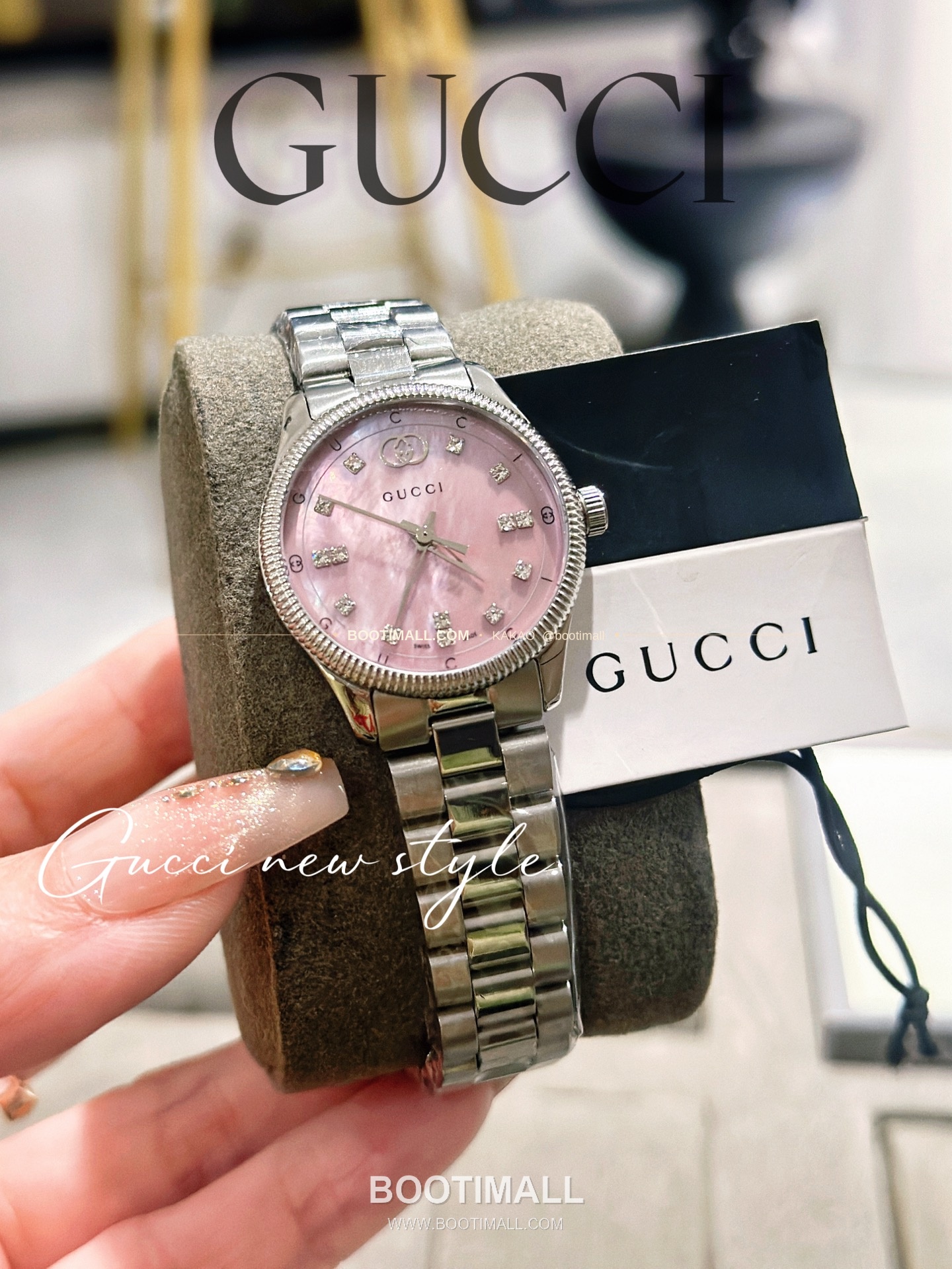 구찌 G타임리스 스틸 더블G 다이얼 쿼츠 Gucci G-Timeless Steel Double G Dial Quartz 29mm 5
