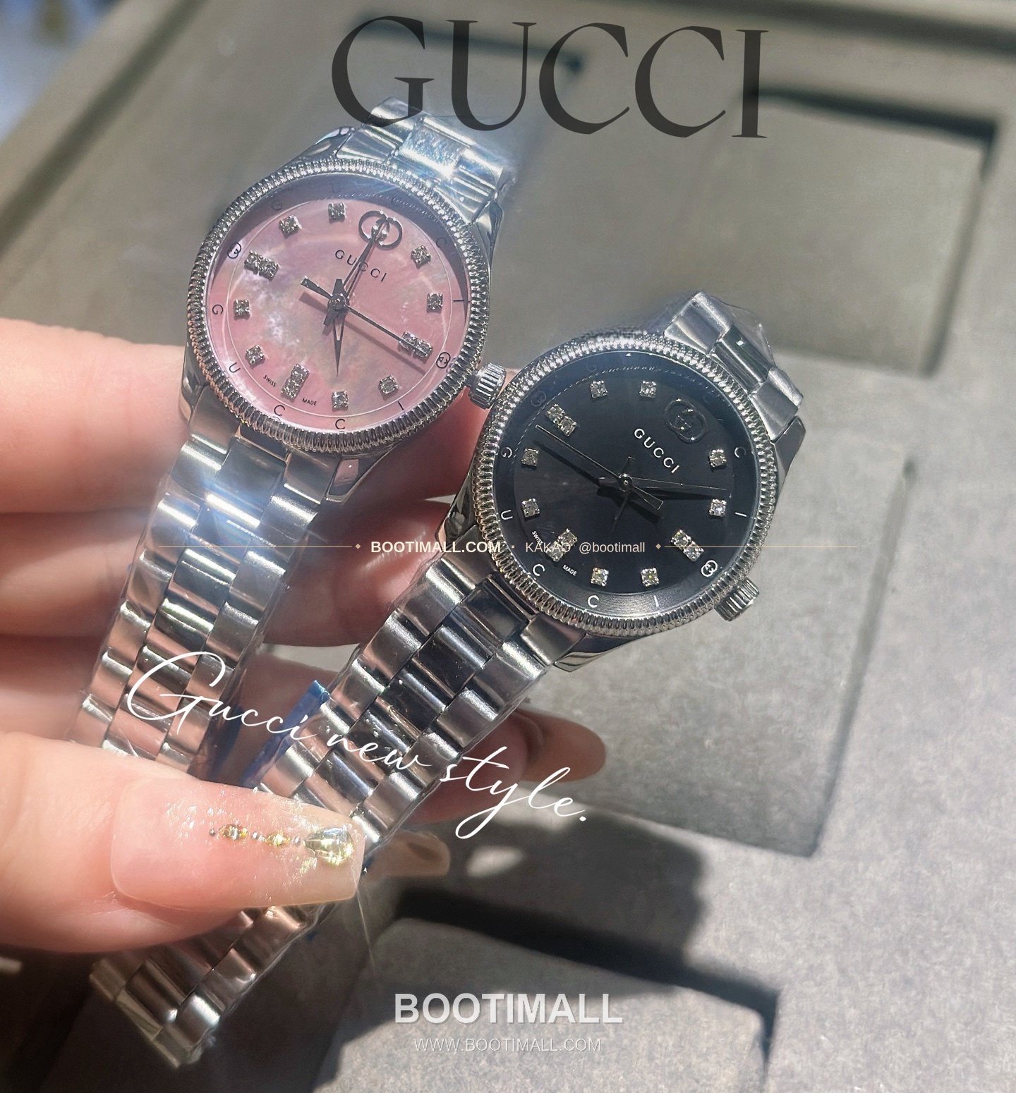 구찌 G타임리스 스틸 더블G 다이얼 쿼츠 Gucci G-Timeless Steel Double G Dial Quartz 29mm 6
