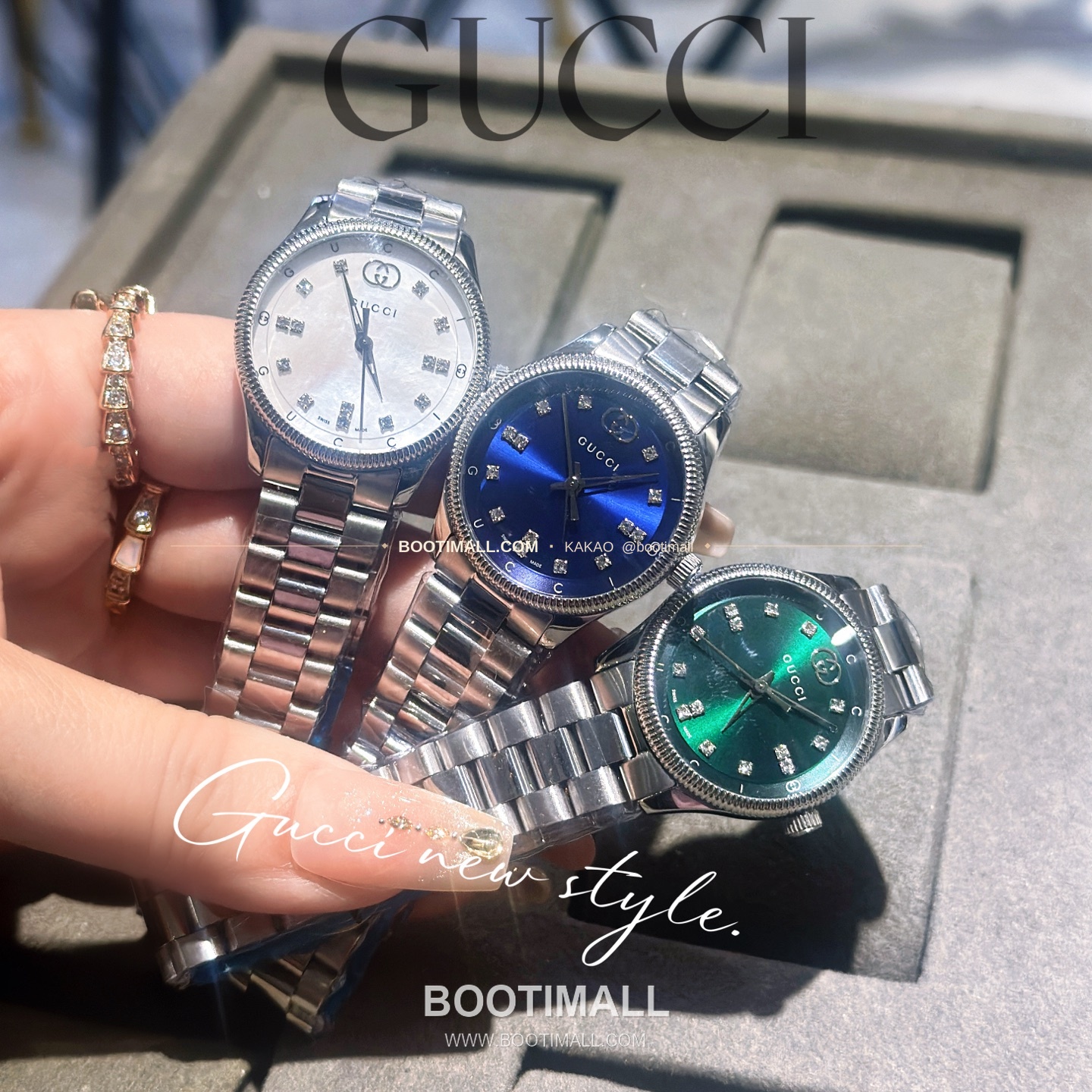 구찌 G타임리스 스틸 더블G 다이얼 쿼츠 Gucci G-Timeless Steel Double G Dial Quartz 29mm 7